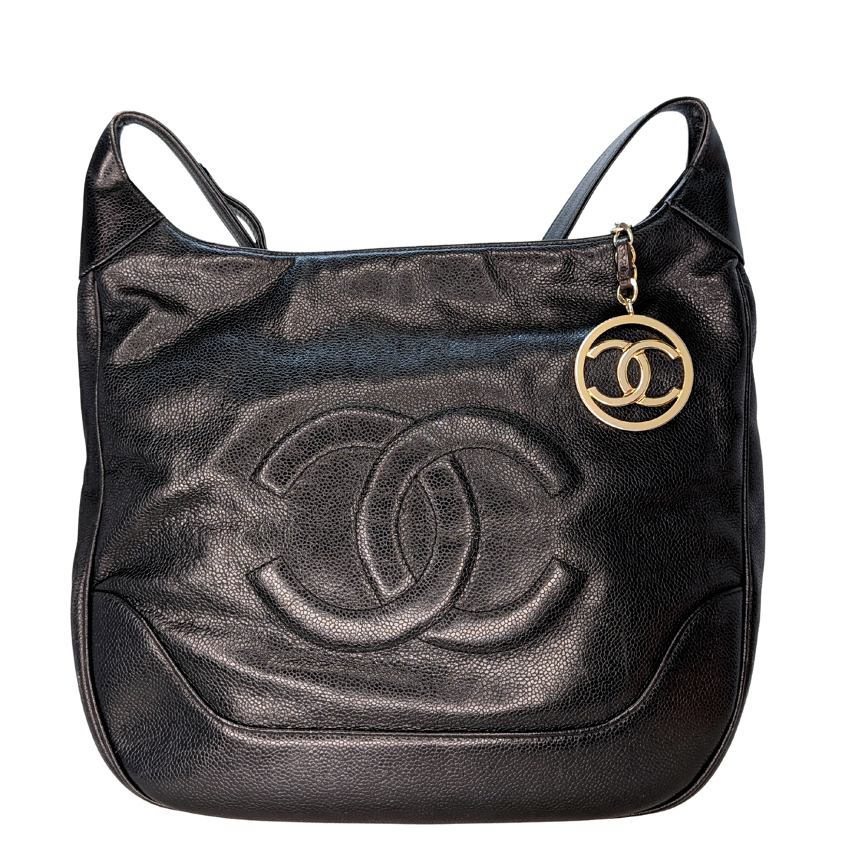 Chanel Vintage CC Hobo Shoulder Bag