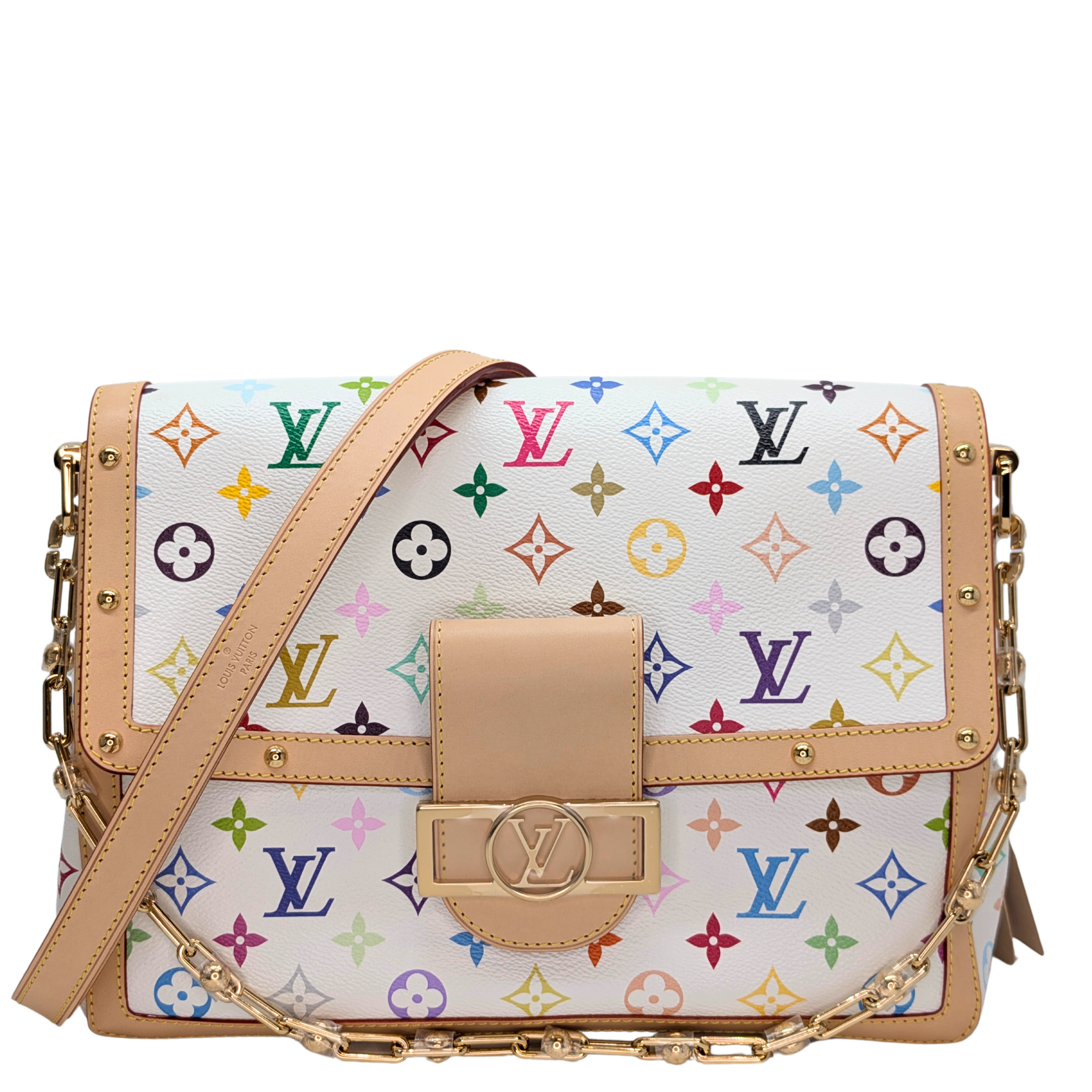 Louis Vuitton x Takashi Murakami Dauphine GM Multicolour Bag