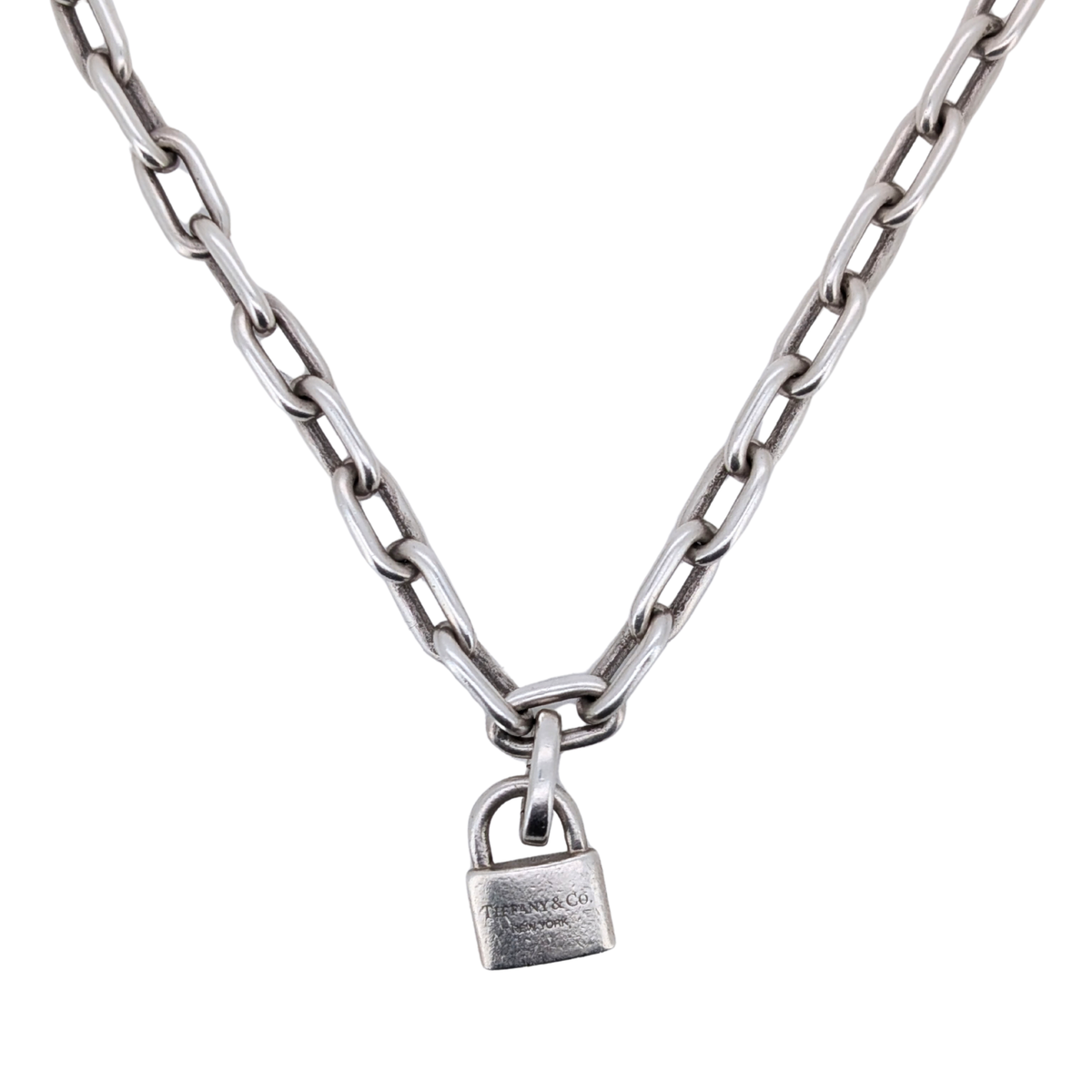 Tiffany & Co Hardwear Lock Pearl Sterling Silver Necklace Bracelet