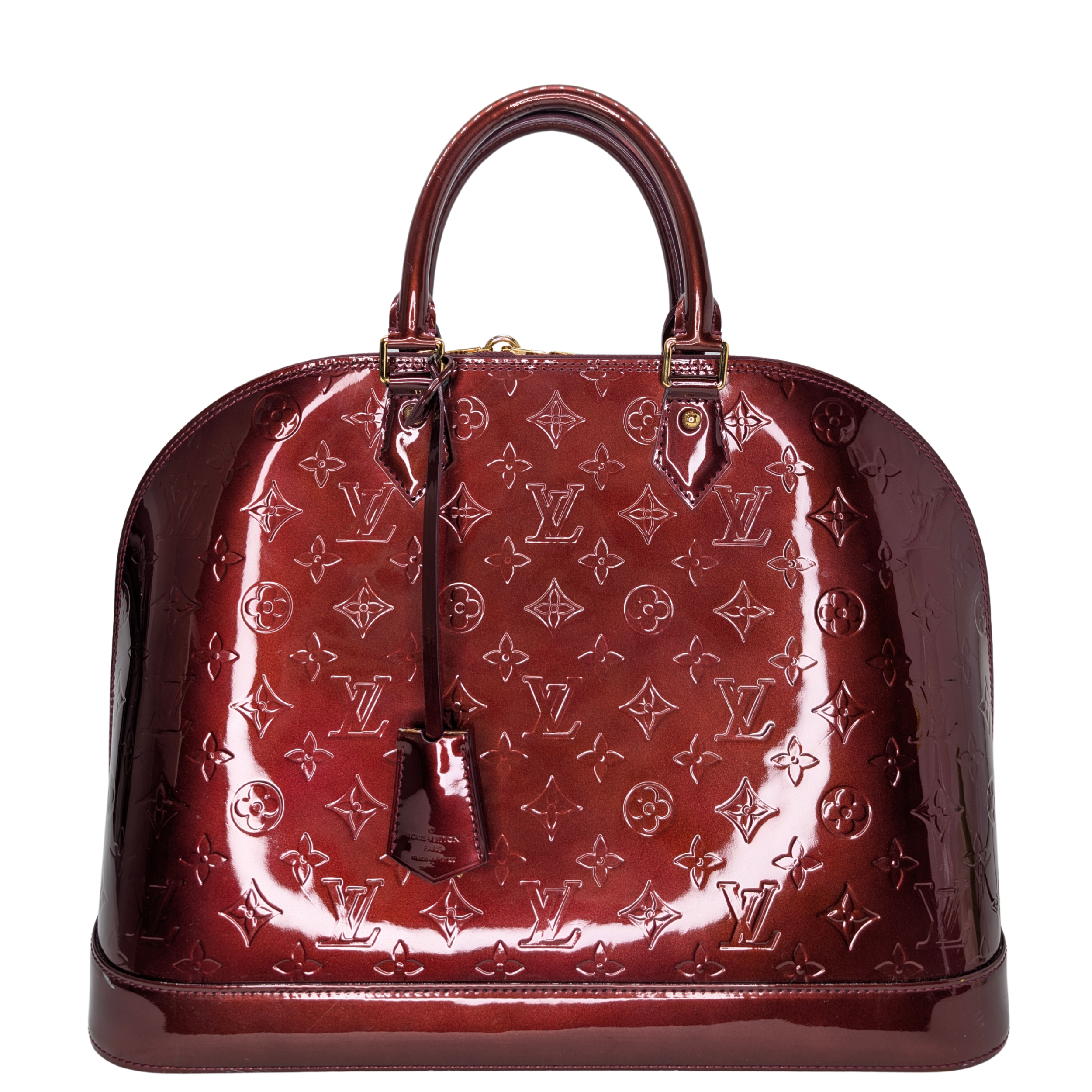 Louis Vuitton Alma GM Monogram Vernis Amarante