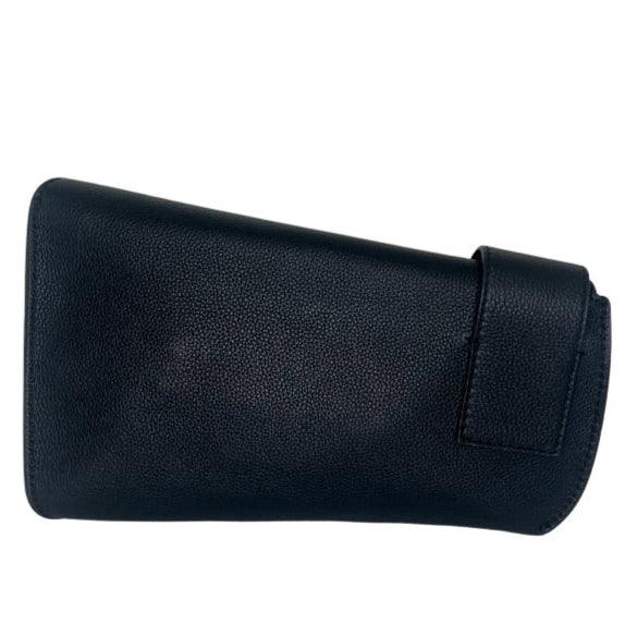 Alexander McQueen Black Leather T-Bar Sling Shoulder Bag - Lost Designer