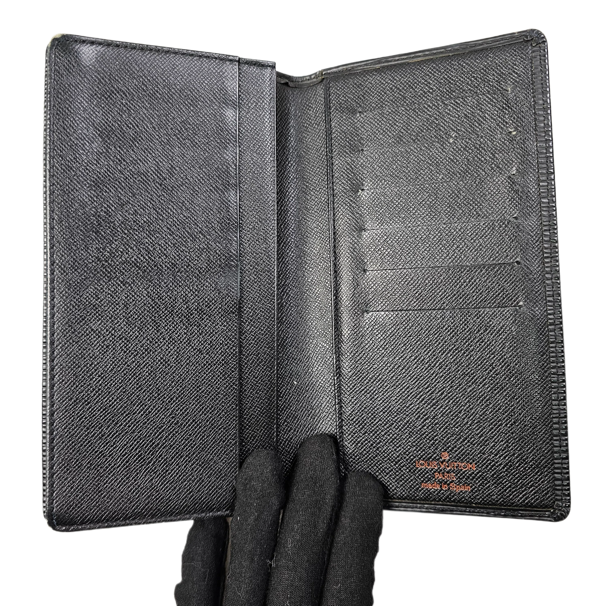 Louis Vuitton Black Epi Brazza Wallet - Lost Designer