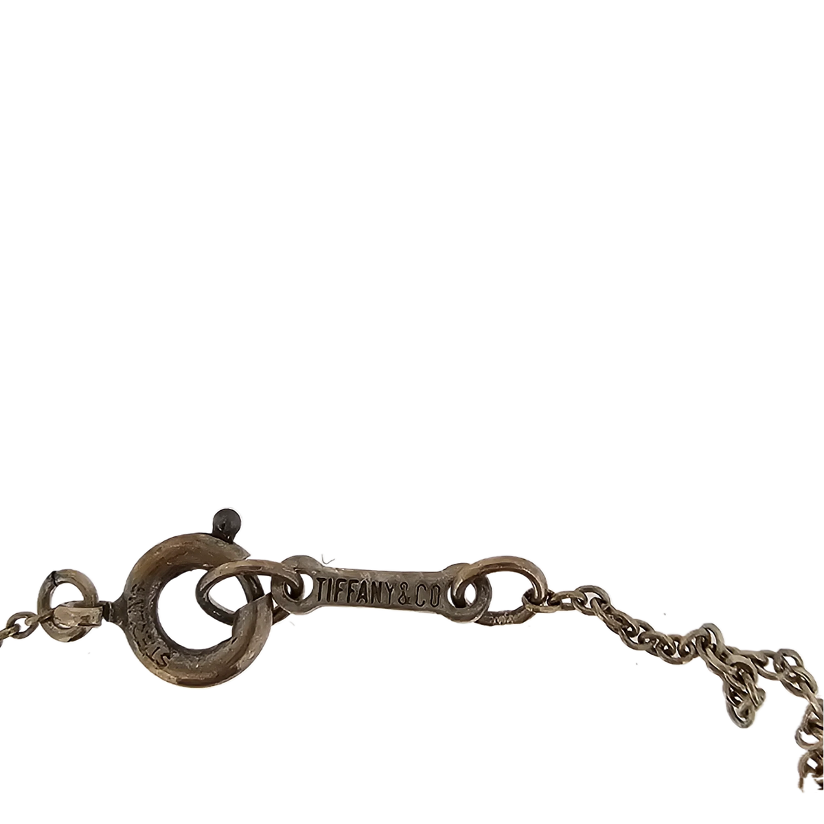 Tiffany & Co Sterling Silver Bean Necklace - Lost Designer