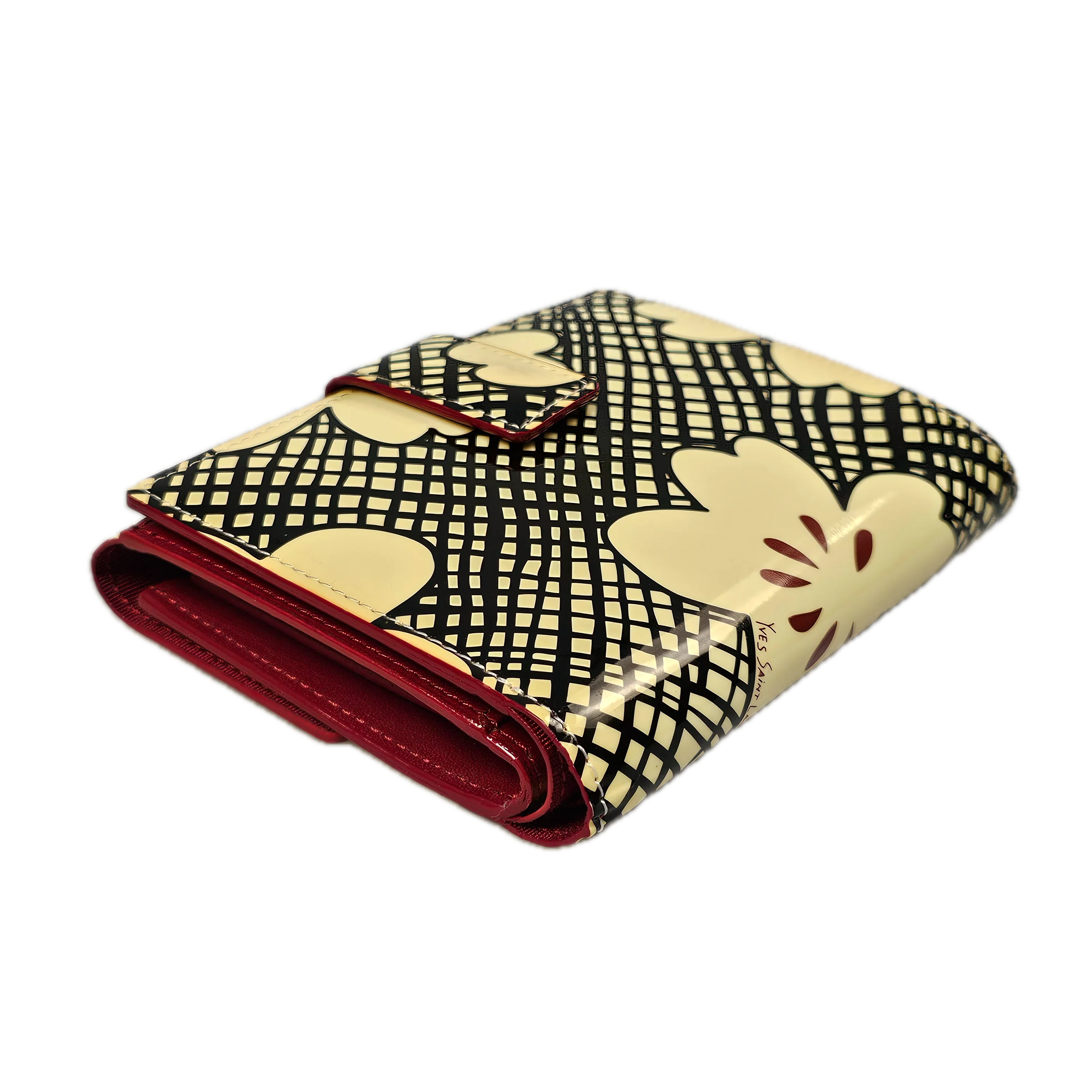 Saint Laurent Abstract Canvas Wallet - Lost Designer