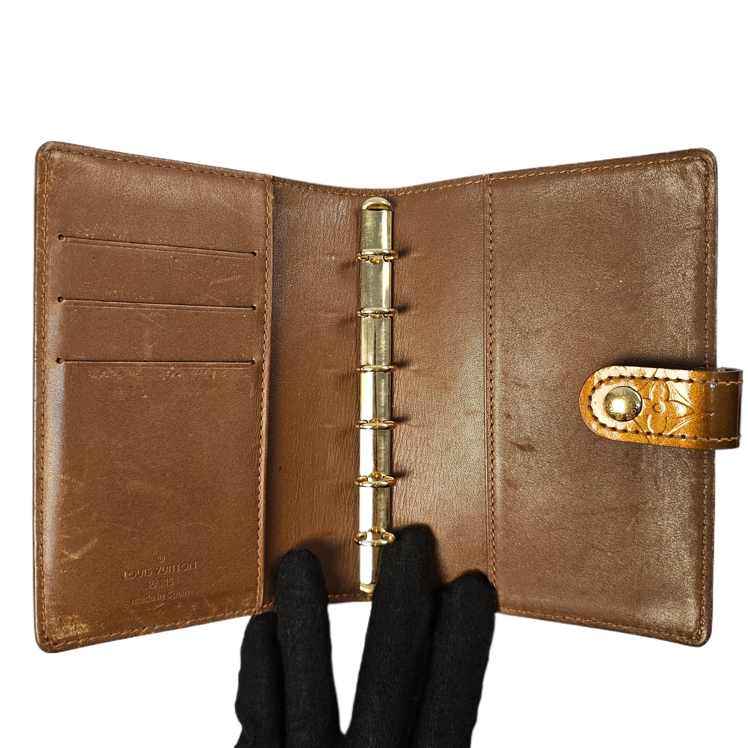 Louis Vuitton Vernis Monogram Bronze Leather Agenda - Lost Designer