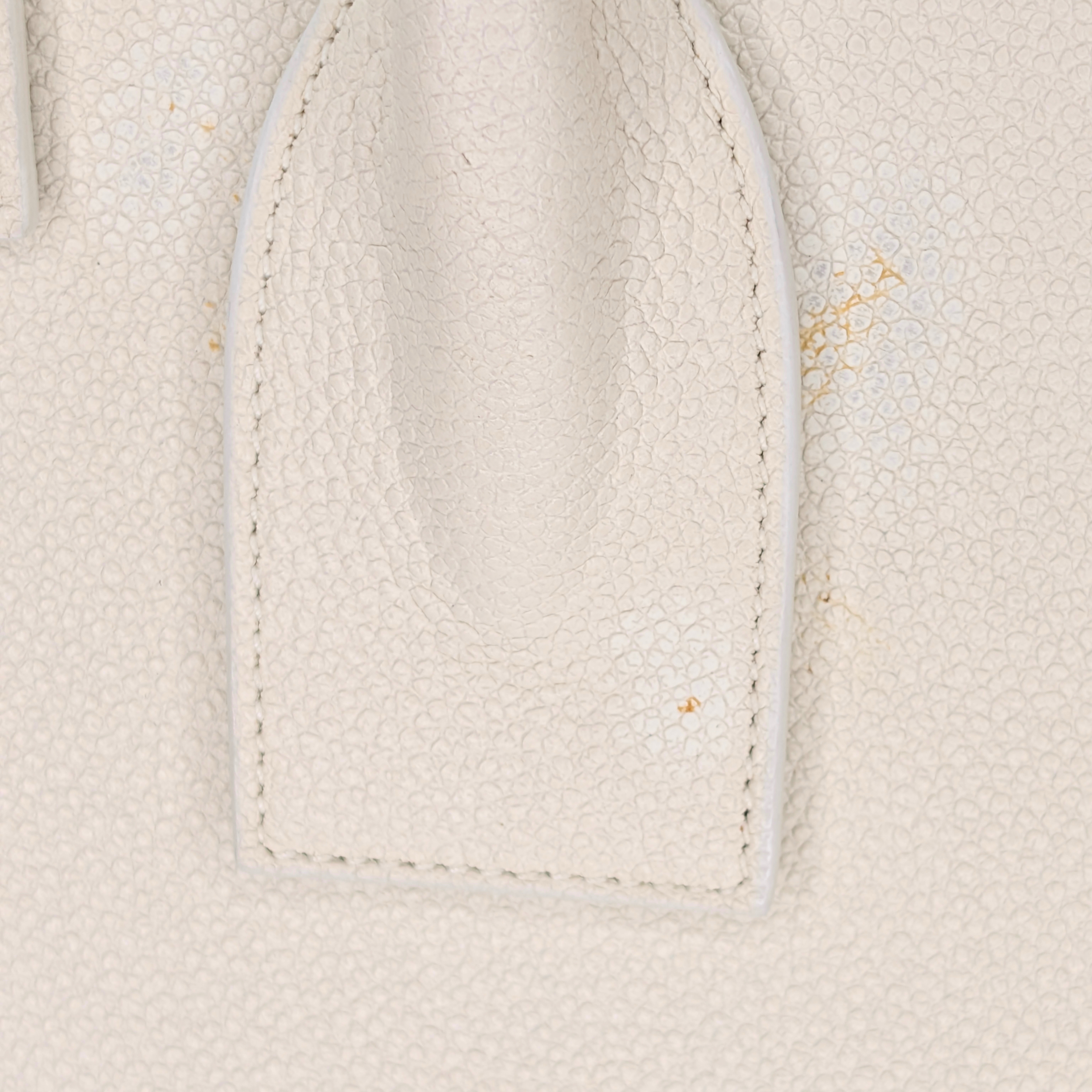 Saint Laurent Sac De Jour Leather White
