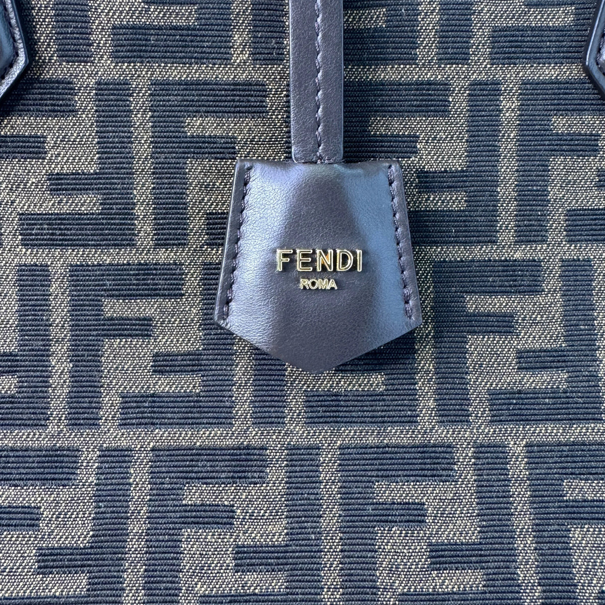 Fendi Origami Medium Fabric Tote Bag Brown - Lost Designer