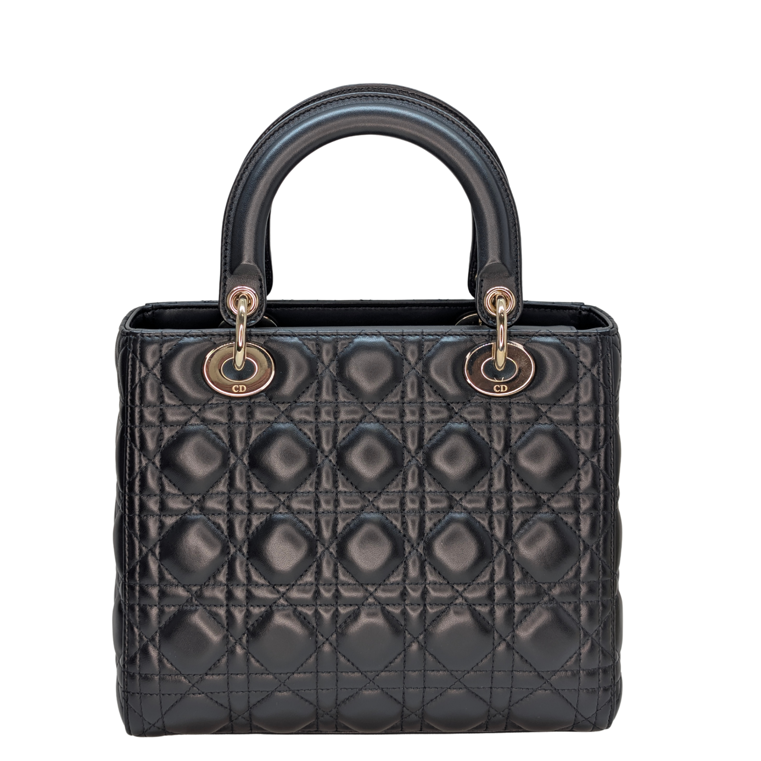 Dior Medium Lady Dior Cannage Bag Black