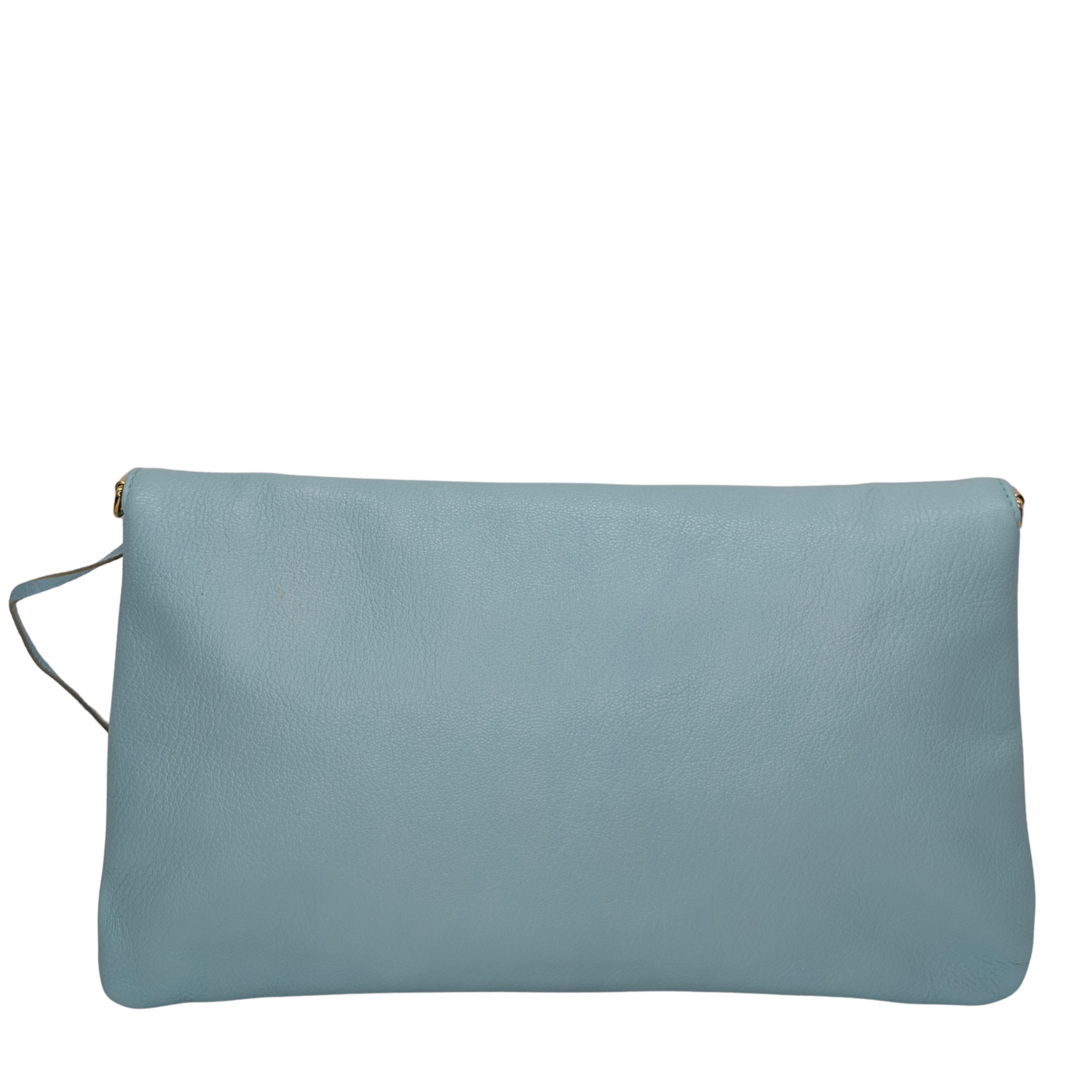 Balenciaga City Envelope Clutch Bag on chain Light Blue