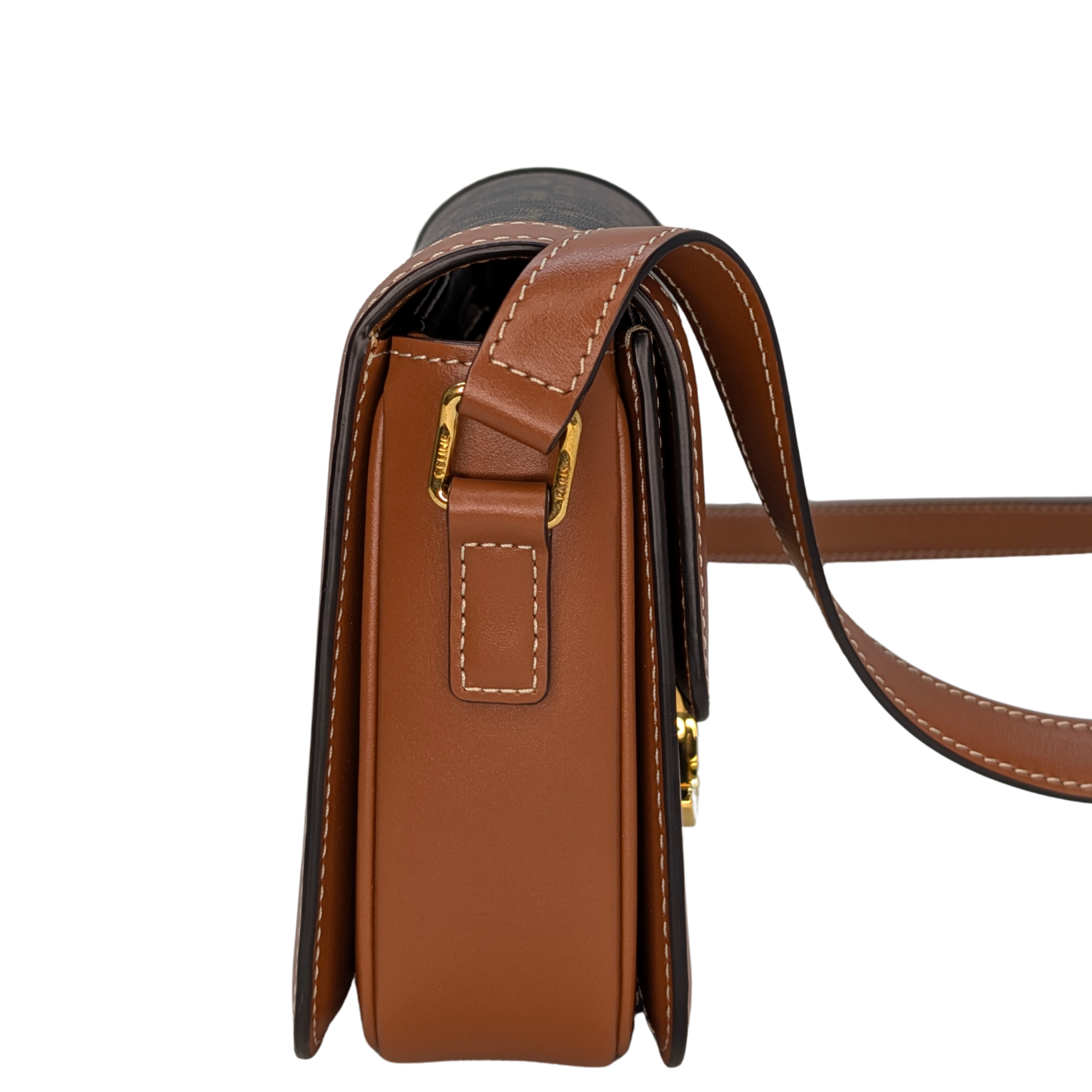 Celine Teen Triomphe Crossbody Bag Triomphe Canvas