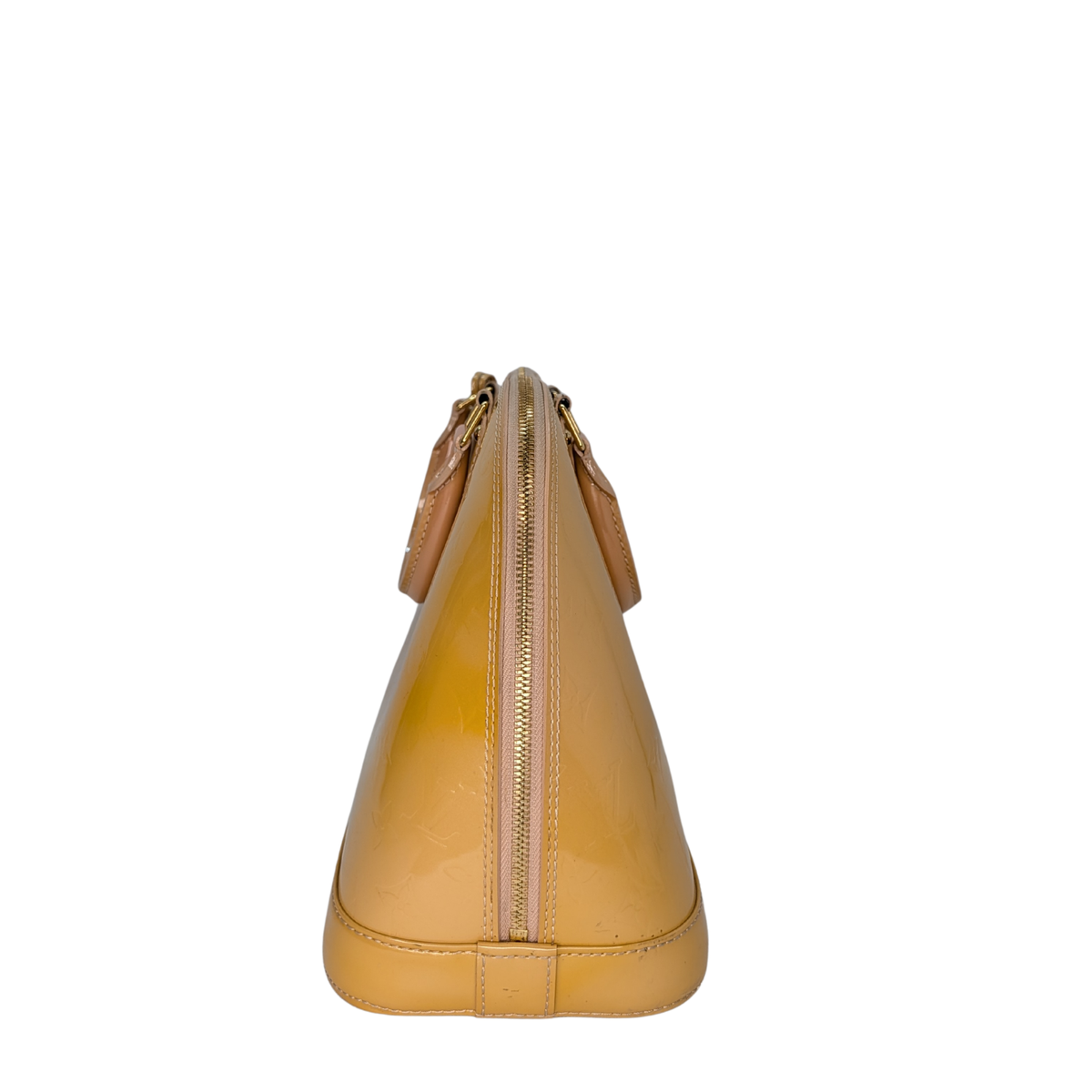 Louis Vuitton Alma Vernis PM Bag Yellow