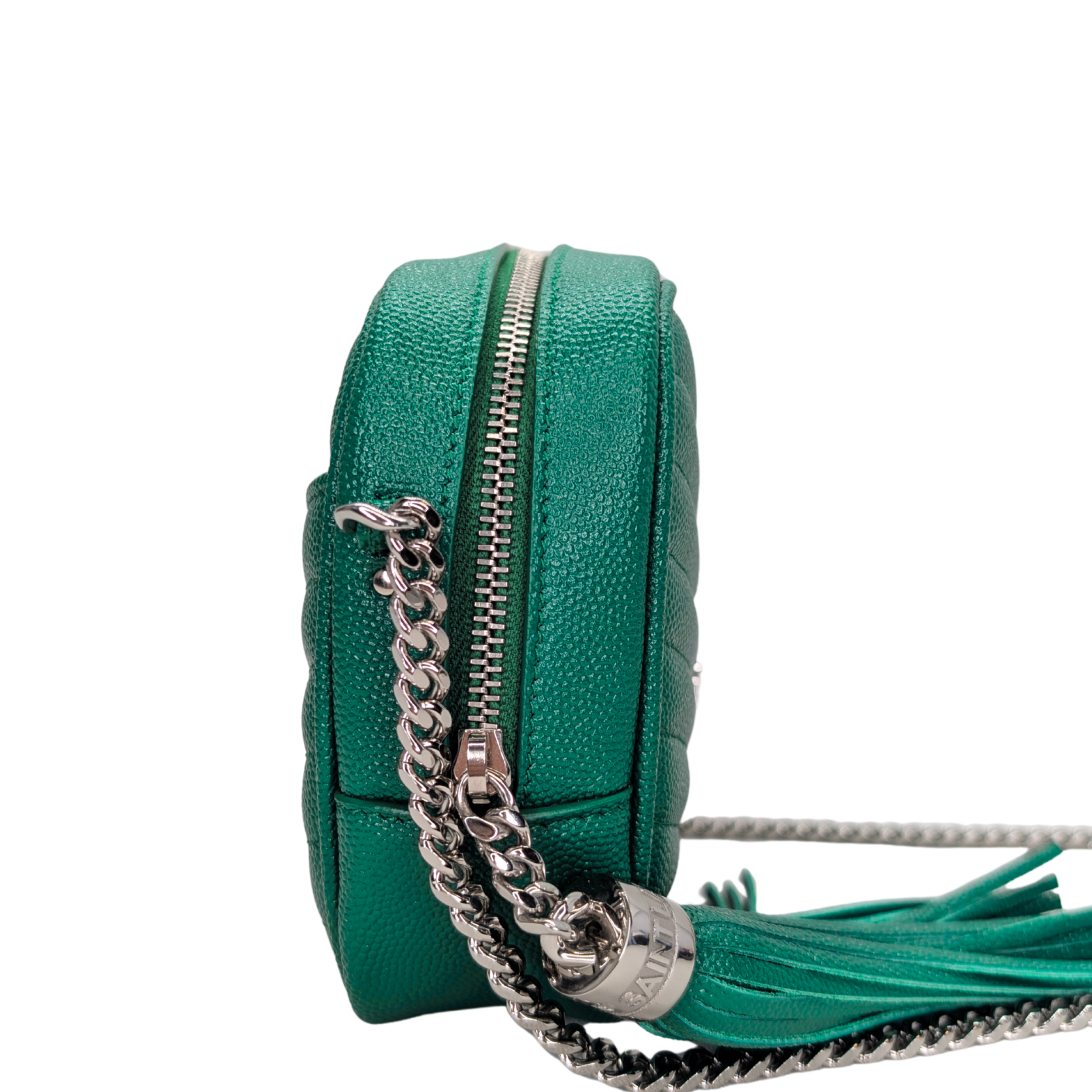 Saint Laurent Mini Lou Camera Bag Green
