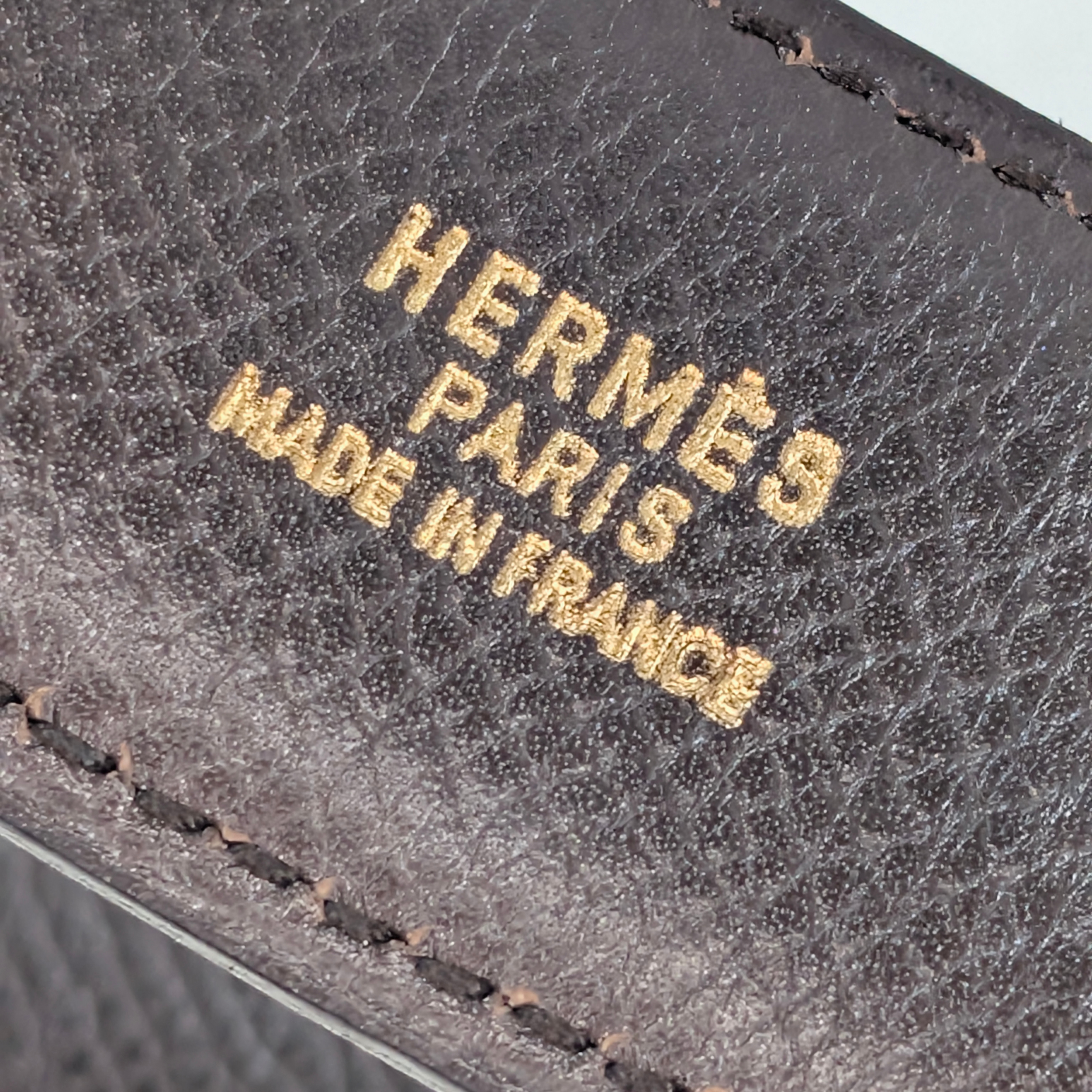 Hermes H Leather Belt Black 70