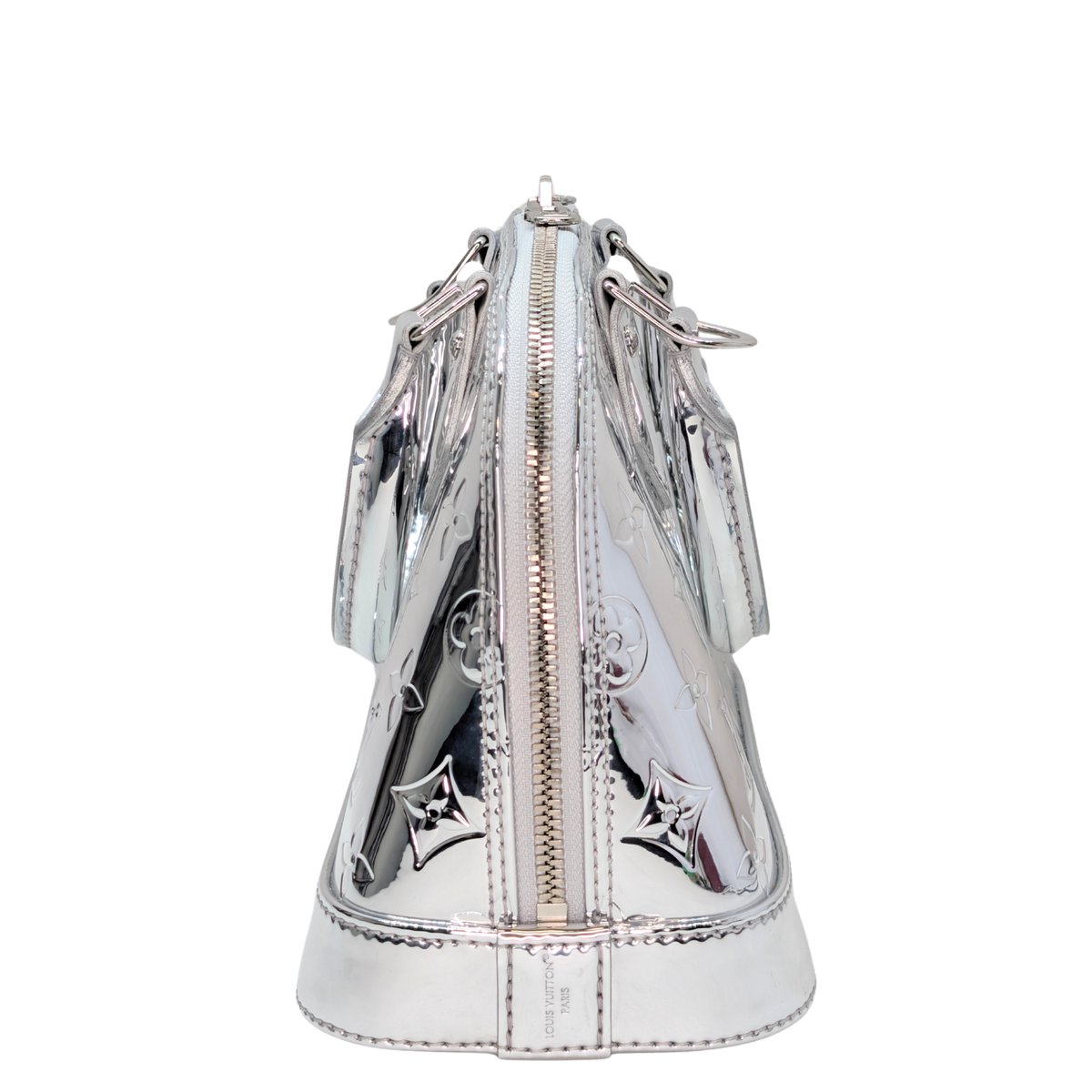 Louis Vuitton Monogram Miroir Alma BB Silver Ski Collection