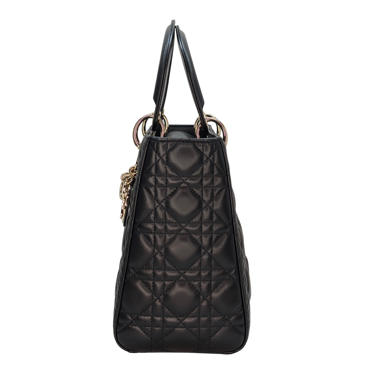 Dior Medium Lady Dior Cannage Bag Black