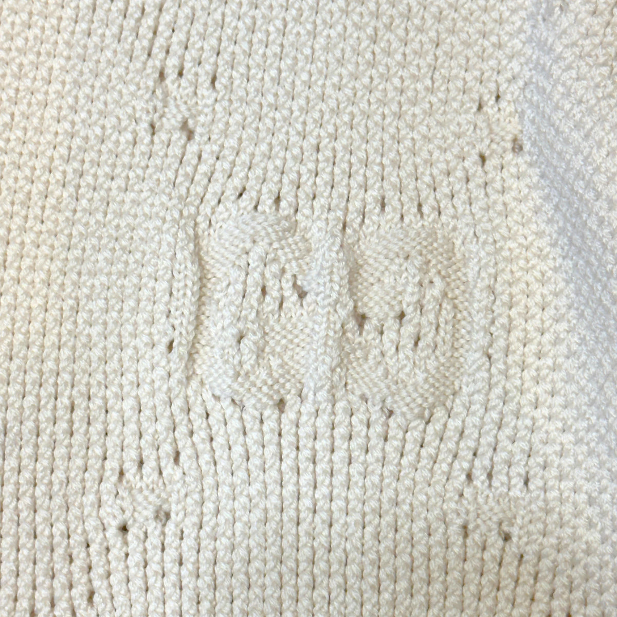 Gucci Striped Knit Cardigan Wool White Large - Lost Designer