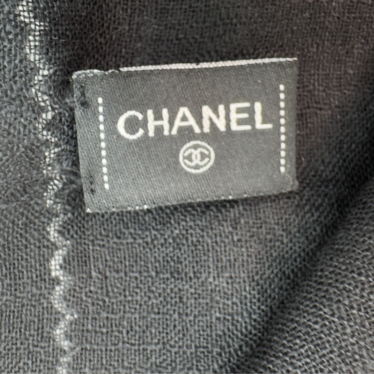 Chanel Cashmere Scarf Black - Lost Designer