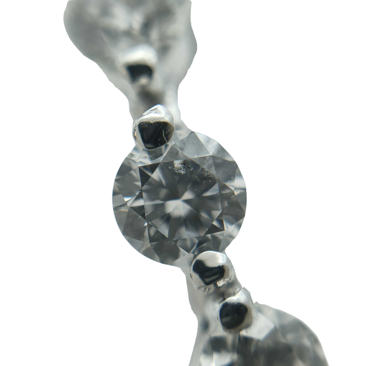 5.0ct Platinum Natural Round Brilliant Diamond Tennis Bracelet