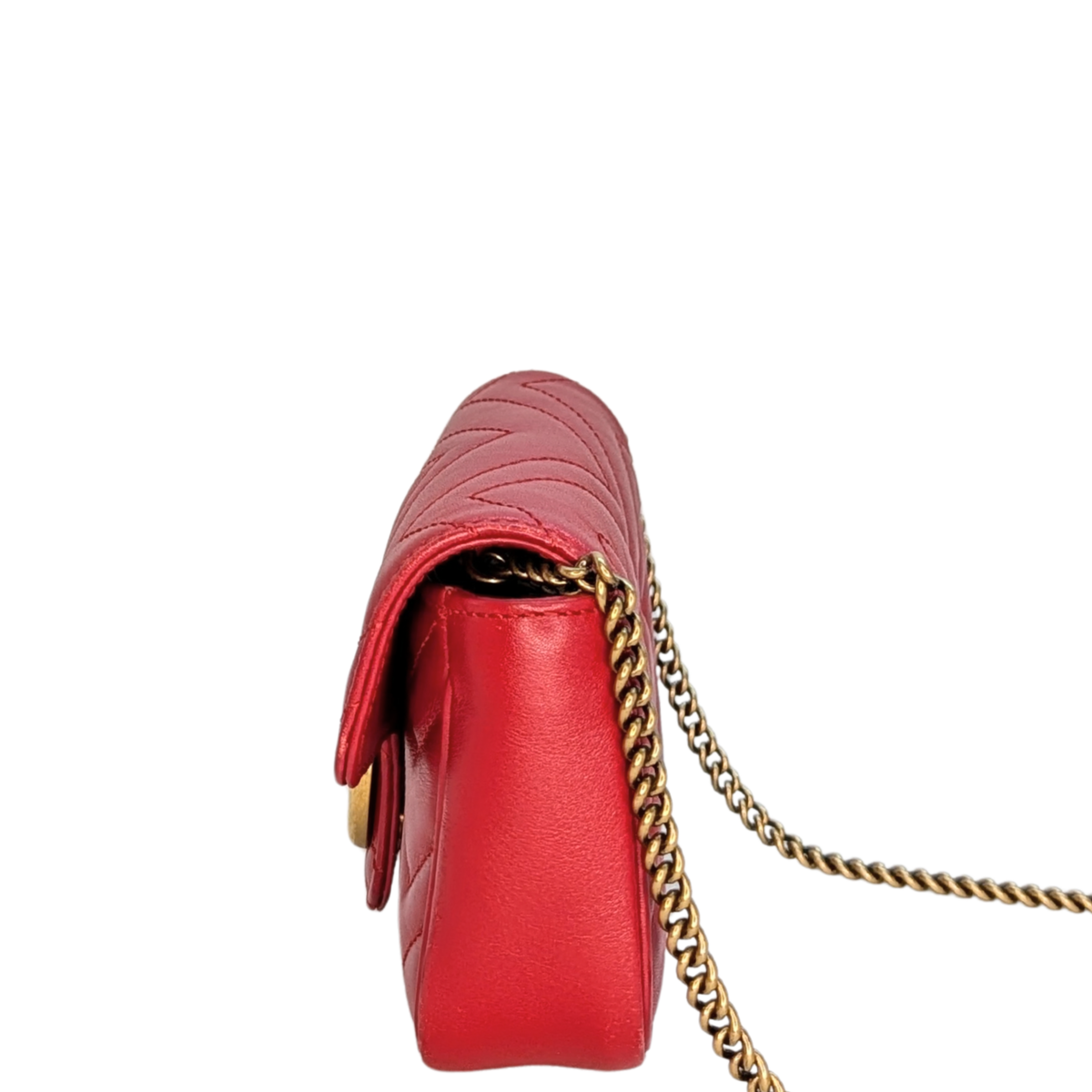 Gucci GG Marmont Mini Shoulder Bag Red