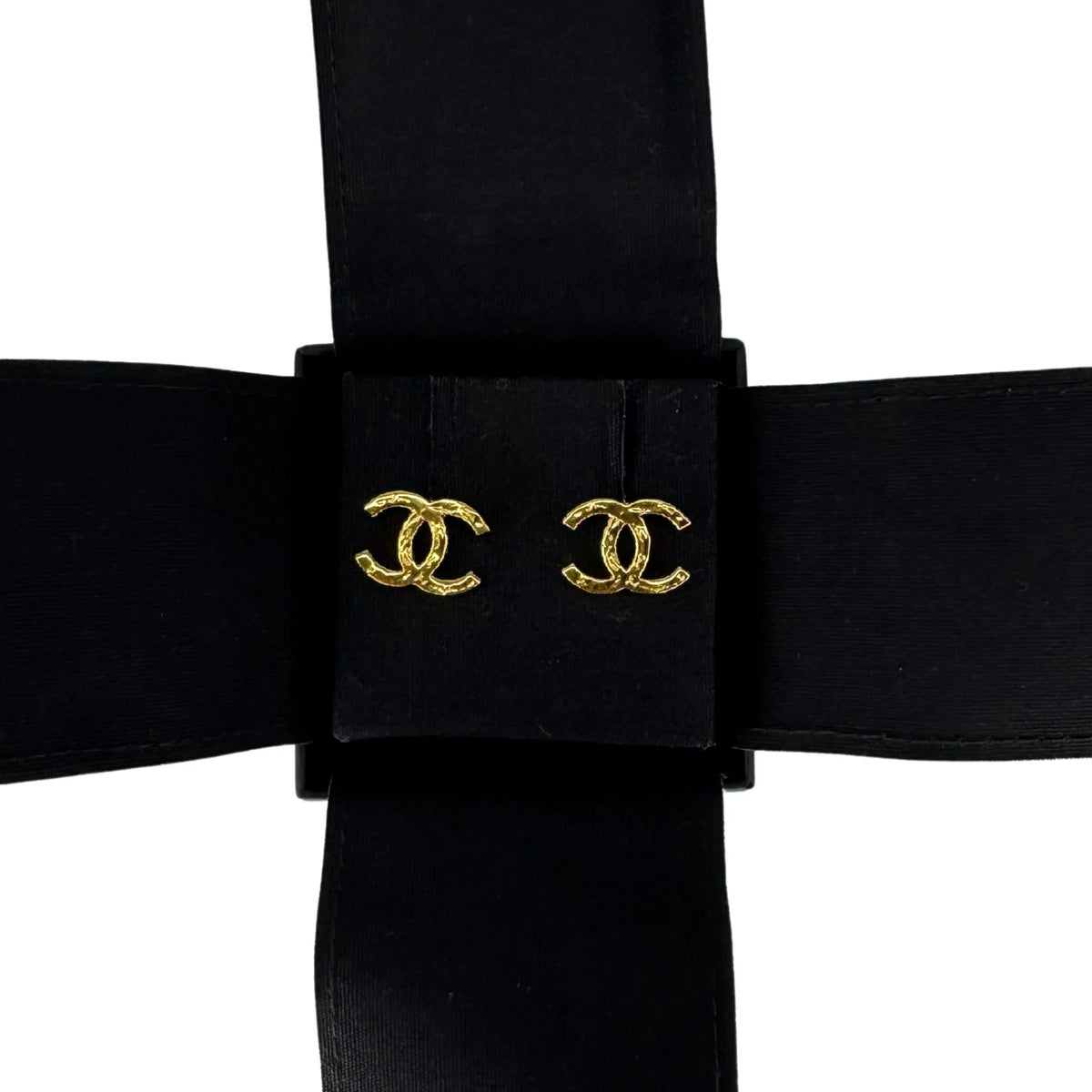 Chanel 18K Gold-Plated CC Logo Stud Earrings - Lost Designer