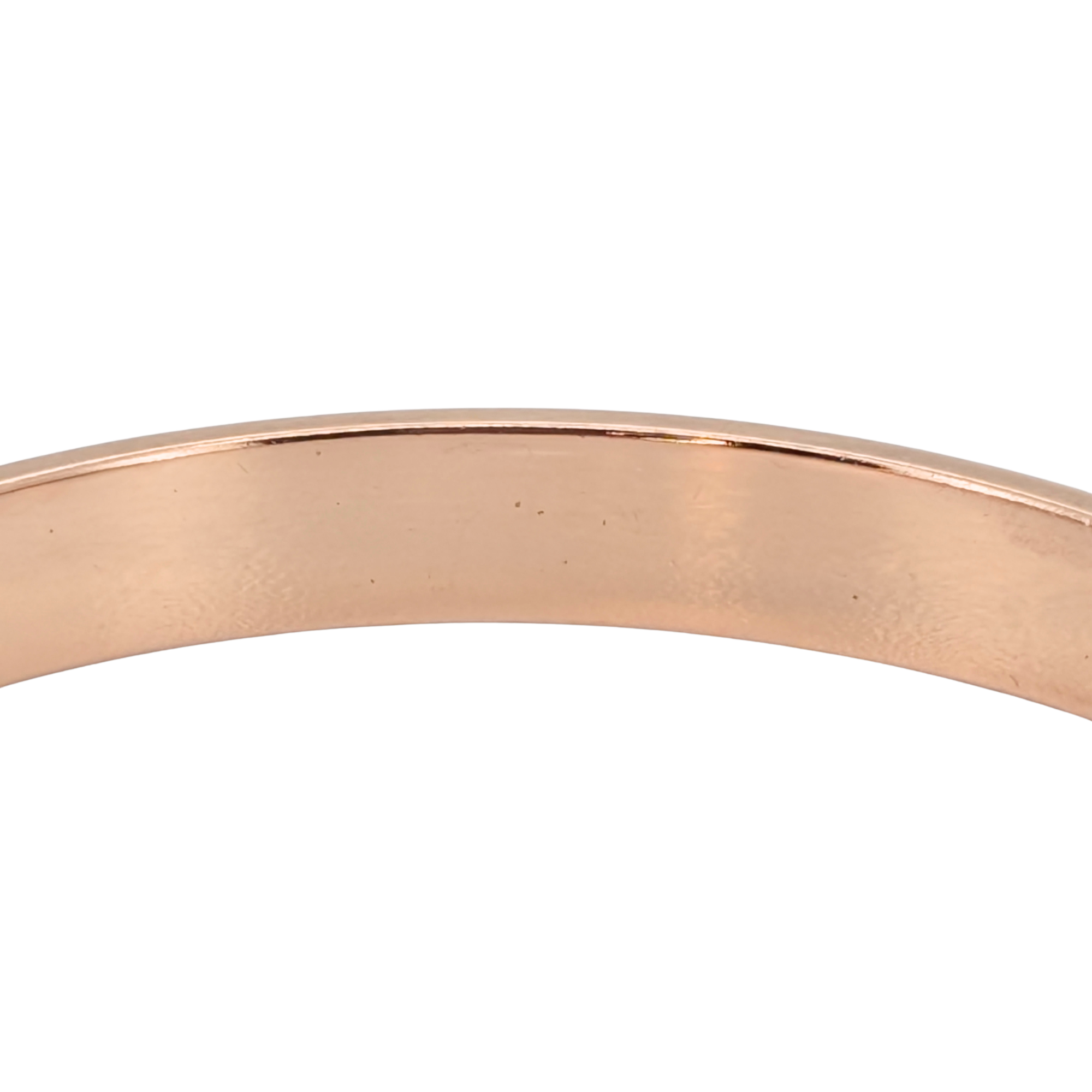 Hermes Kelly Diamond Bracelet Bangle Small LG In 18k Rose Gold