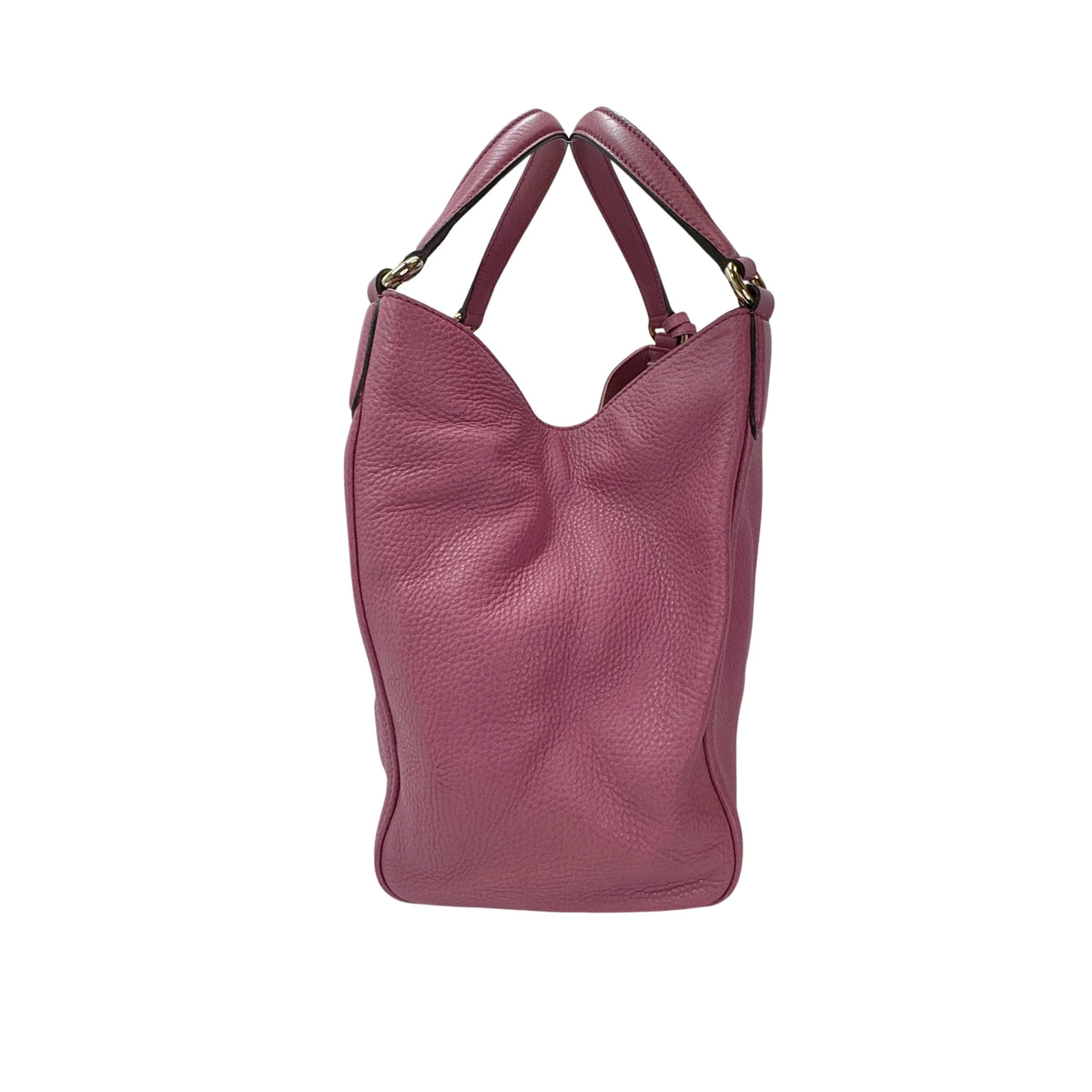 Gucci Pebbled Calfskin Medium Soho Shoulder Bag Fresia Rose - Lost Designer