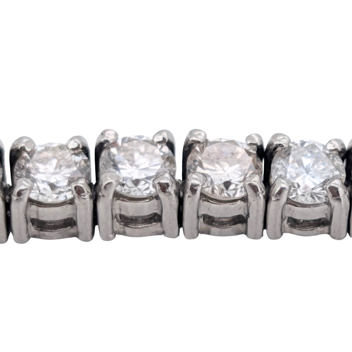 6.00Ct Natural Round Brilliant Diamond Tennis Bracelet In Platinum 850