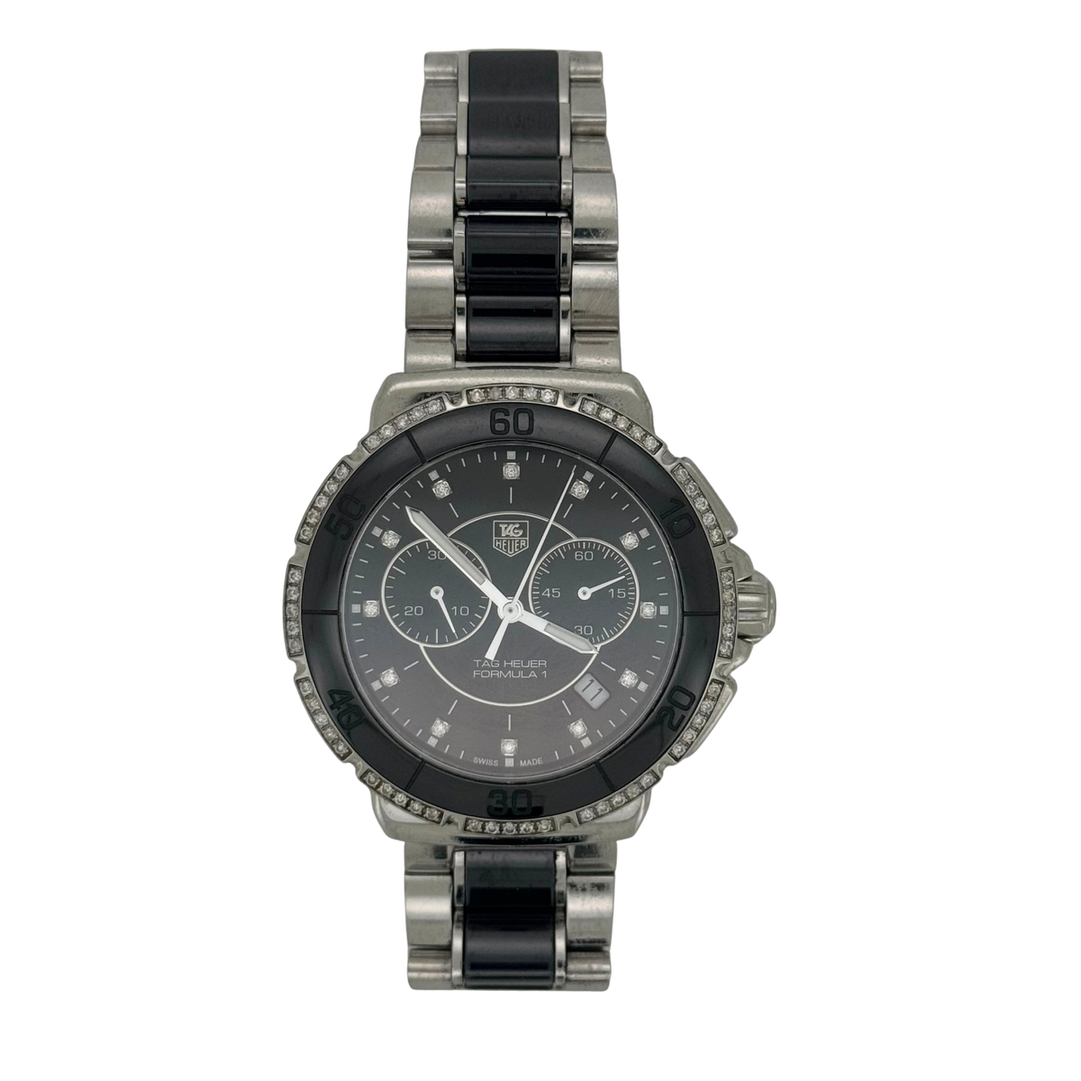 Tag Heuer Formula 1 Black Dial Diamond Women's Watch CAH1212