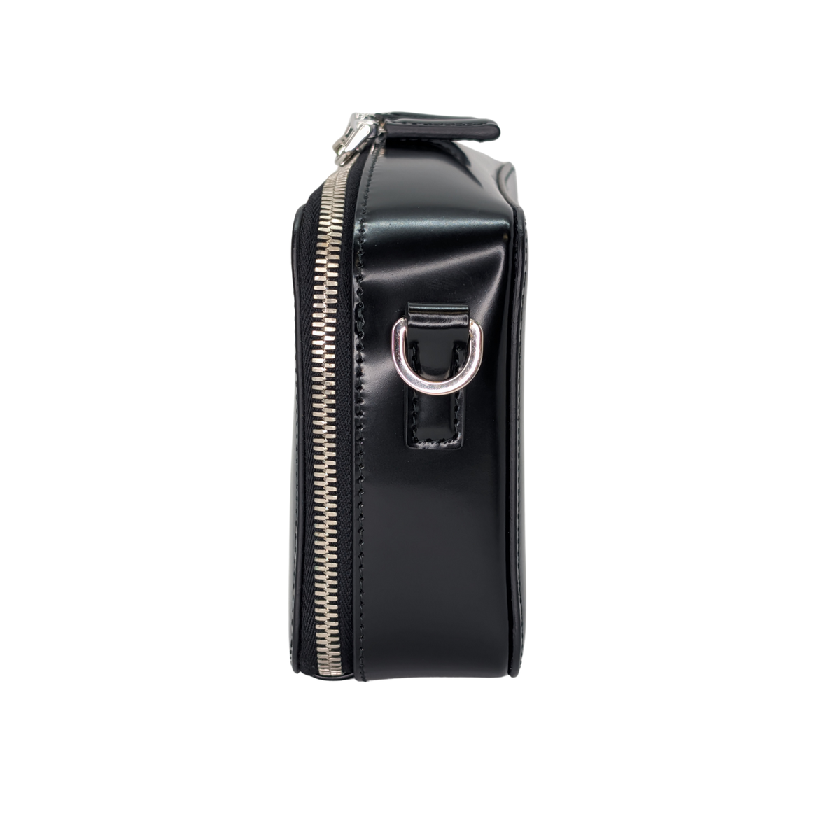 Prada Brique Crossbody Bag Leather Black