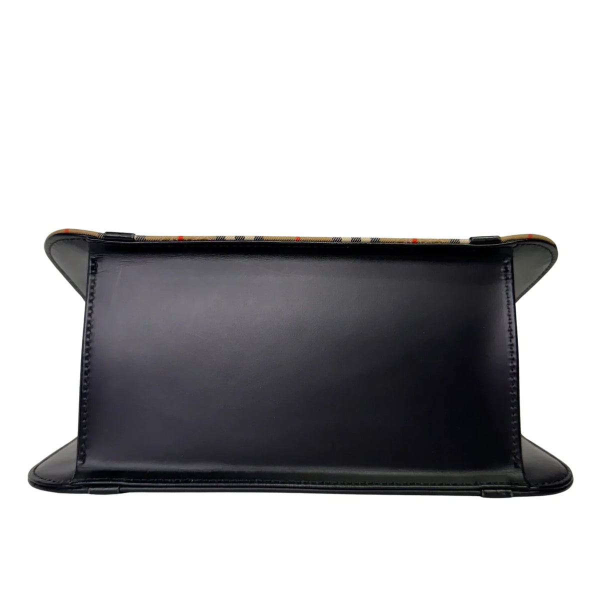 Burberry Nova Check Leather Flap Shoulder Bag - Lost Designer