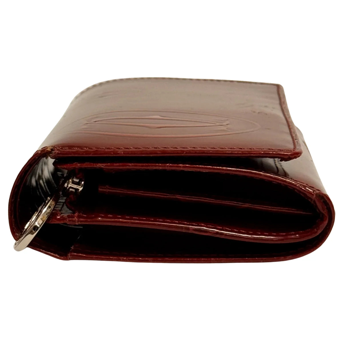 Cartier Long Leather Wallet Deep Red - Lost Designer