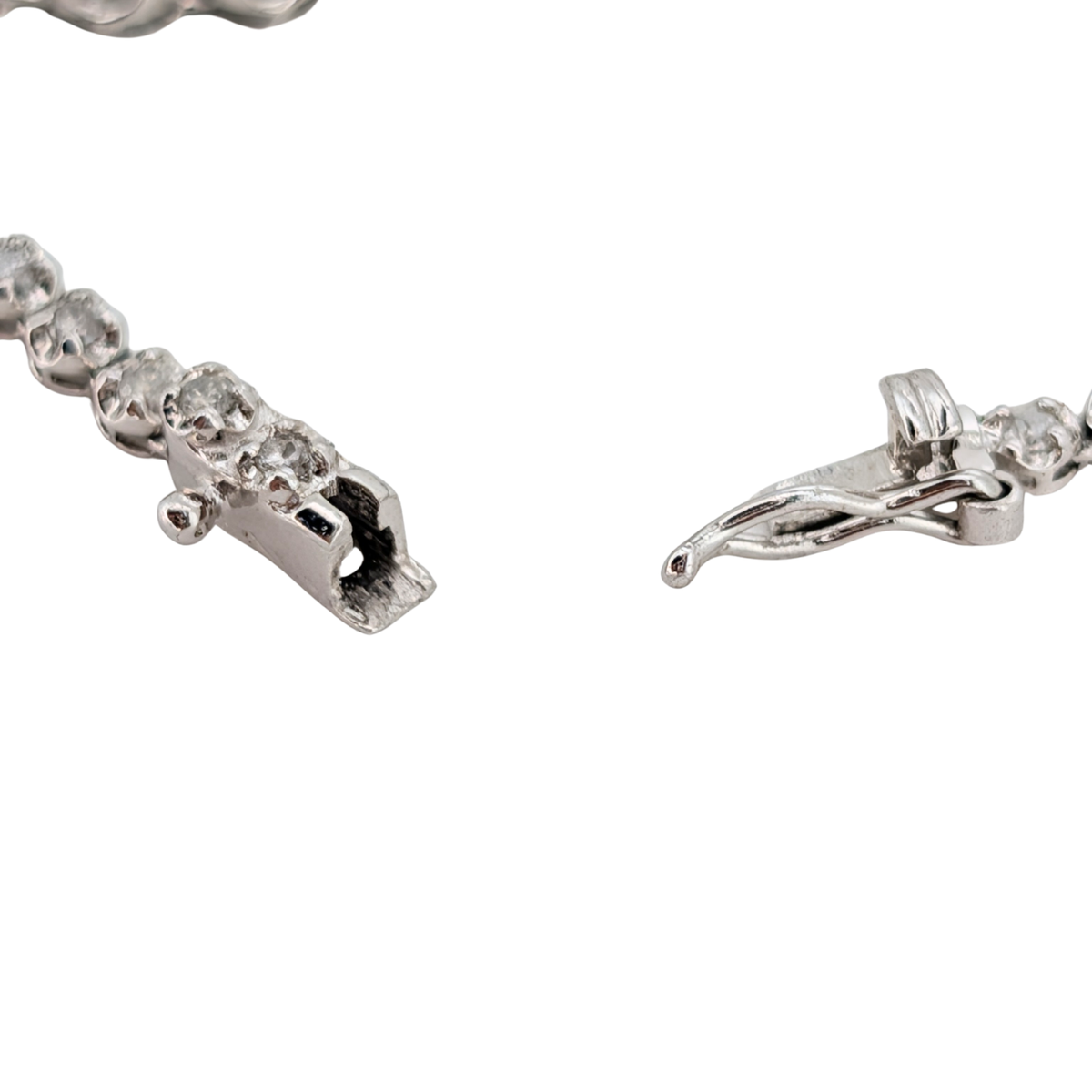 3.00Ct Natural Diamond Tennis Necklace on Platinum