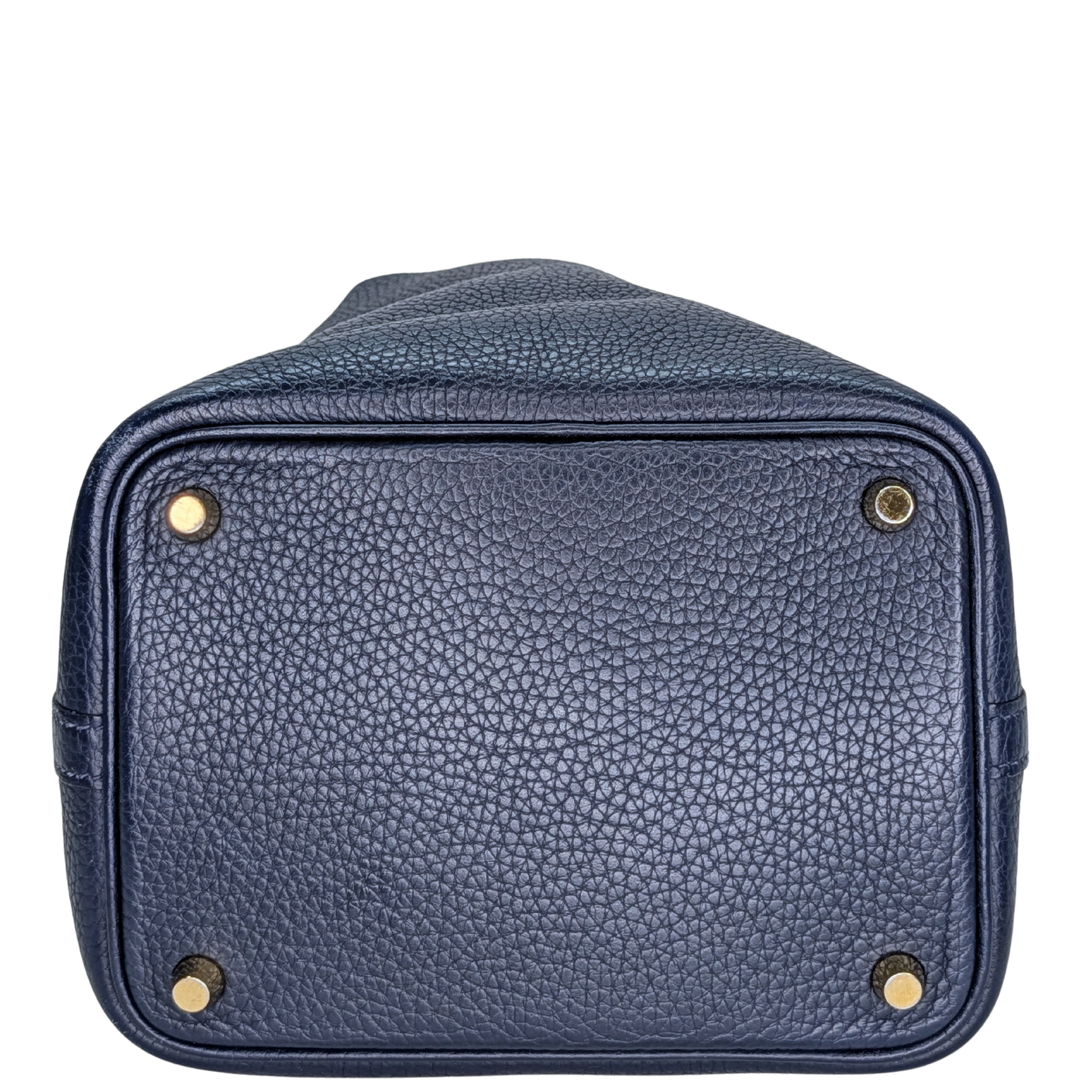 Hermes Picotin 18 Clemence Dark Blue GHW Stamp B