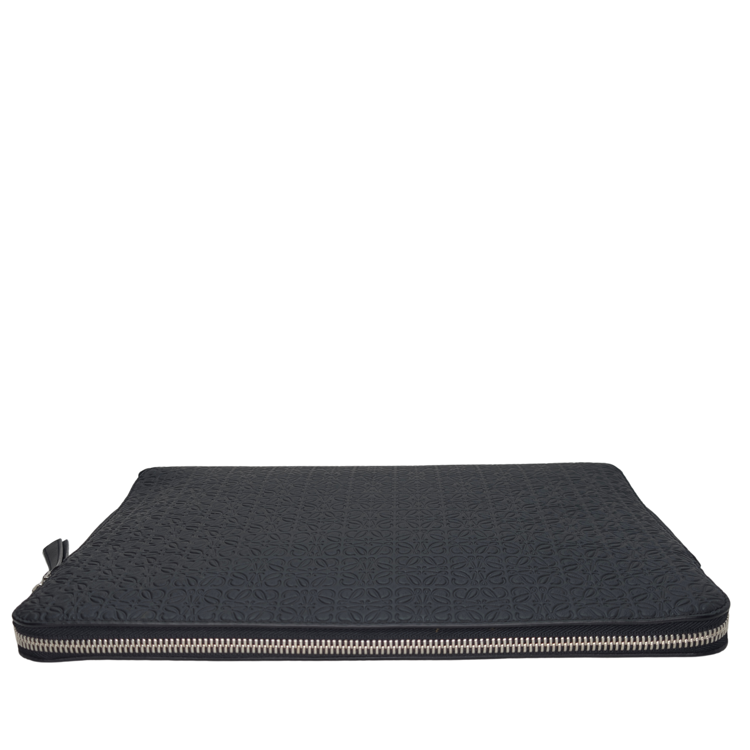 Loewe Anagram Embossed Document Laptop Pouch Black