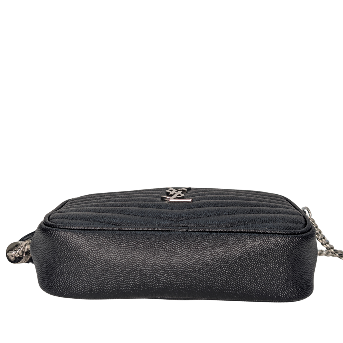 Saint Laurent Lou Mini Grain leather camera bag SHW