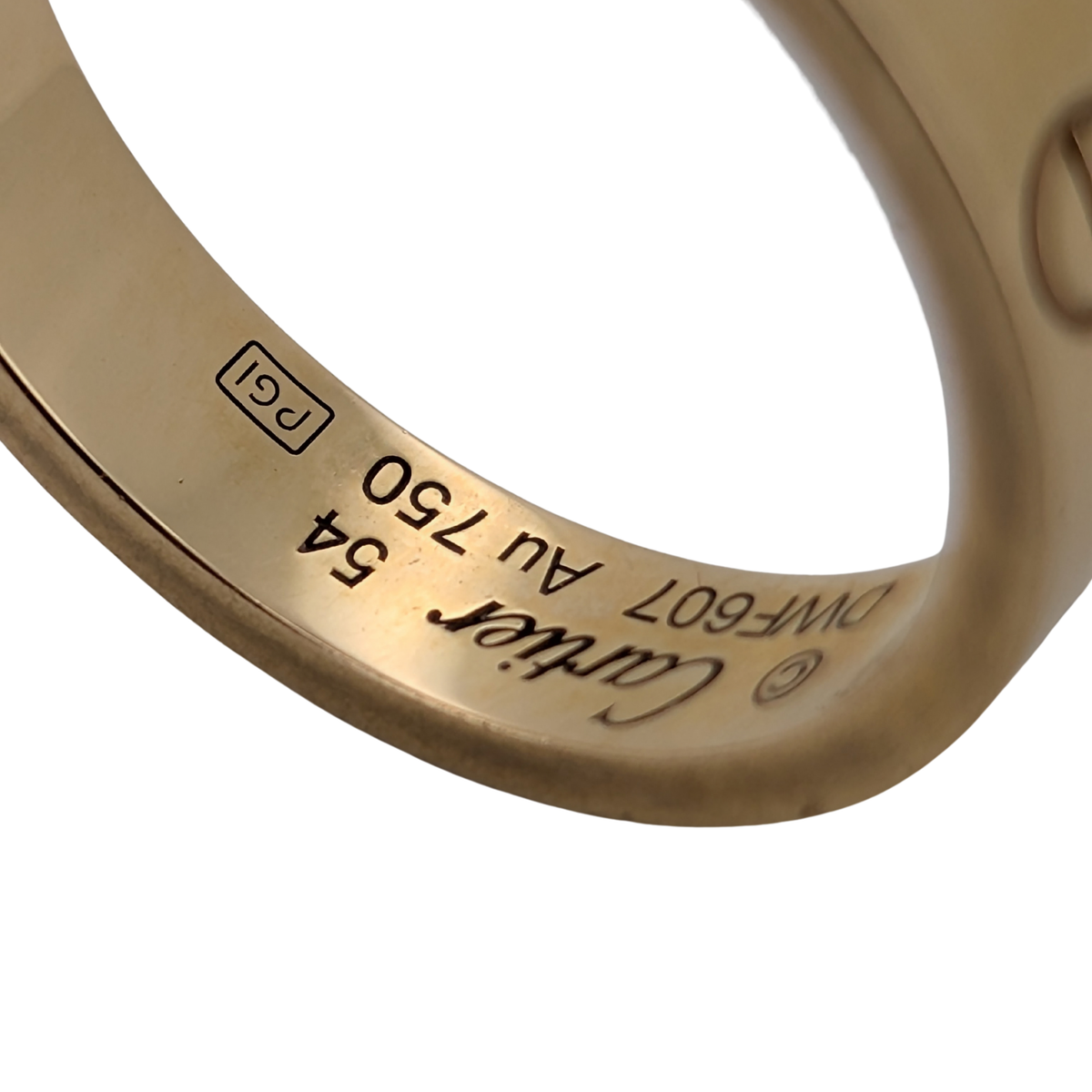 Cartier Love Ring Small Model 1 Diamond 18k Gold 54