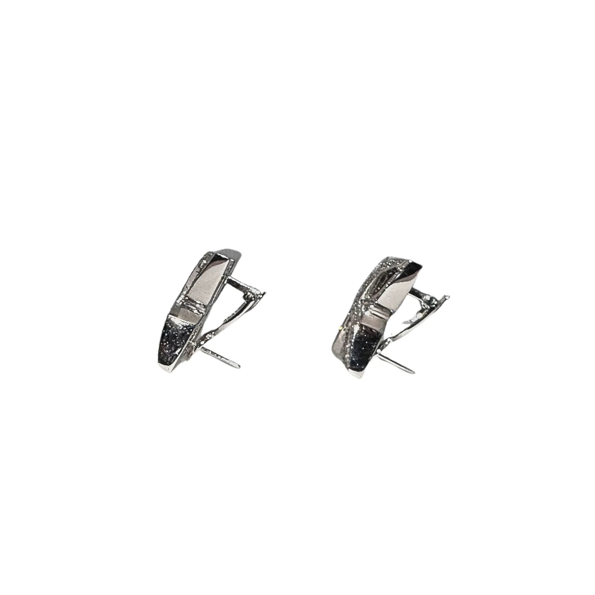 Anton Jewellery 18K White Gold Geometric Flower Diamond Stud Earrings 1.10ct - Lost Designer