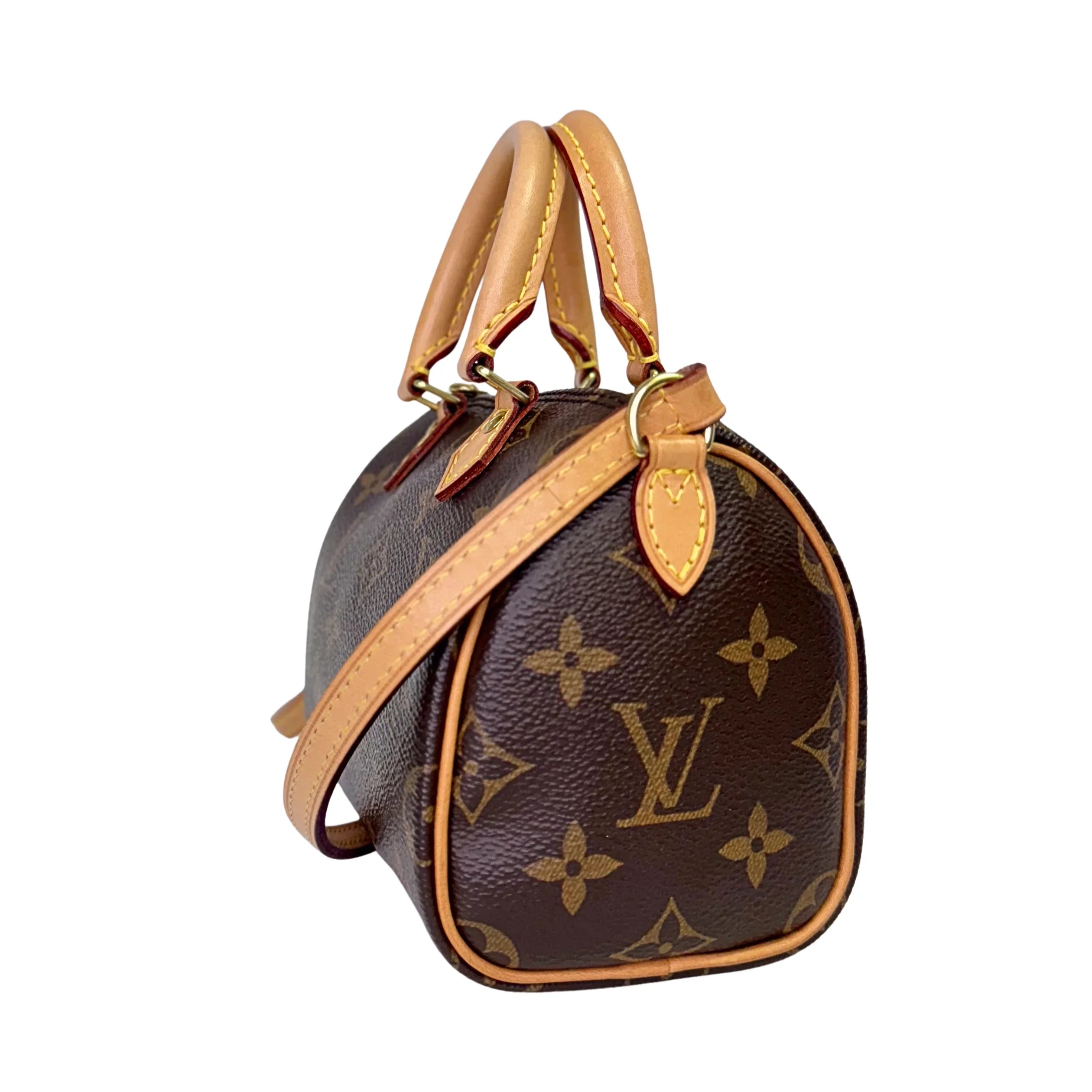 Louis Vuitton Nano Speedy Handbag Monogram Canvas - Lost Designer