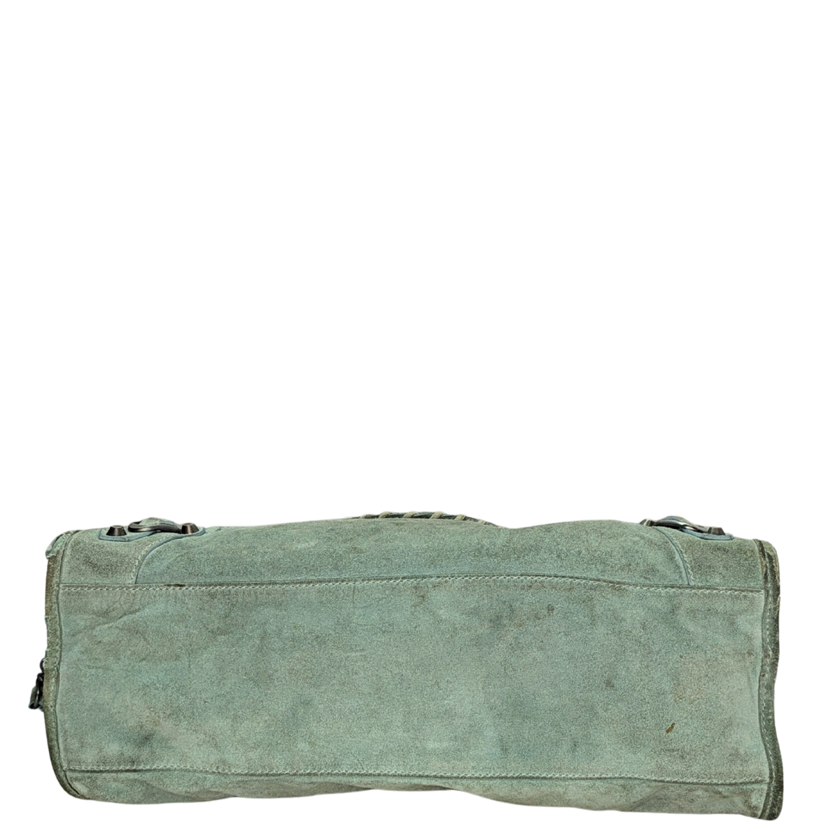 Balenciaga Motorcycle City Bag Suede Leather Pastel Green