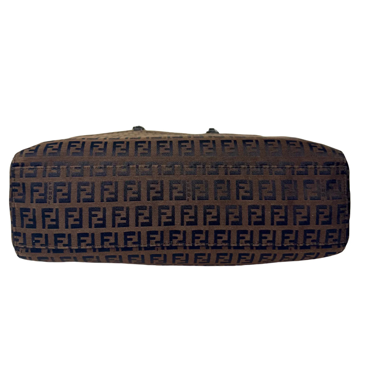 Fendi Zucca Brown Monogram Cloth Tote Bag - Lost Designer