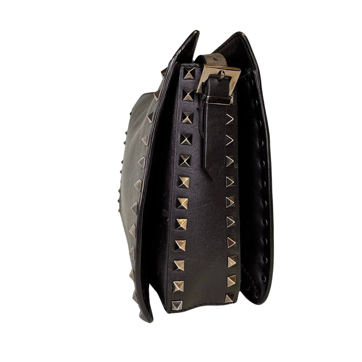 Valentino Black Leather Shoulder Bag - Lost Designer