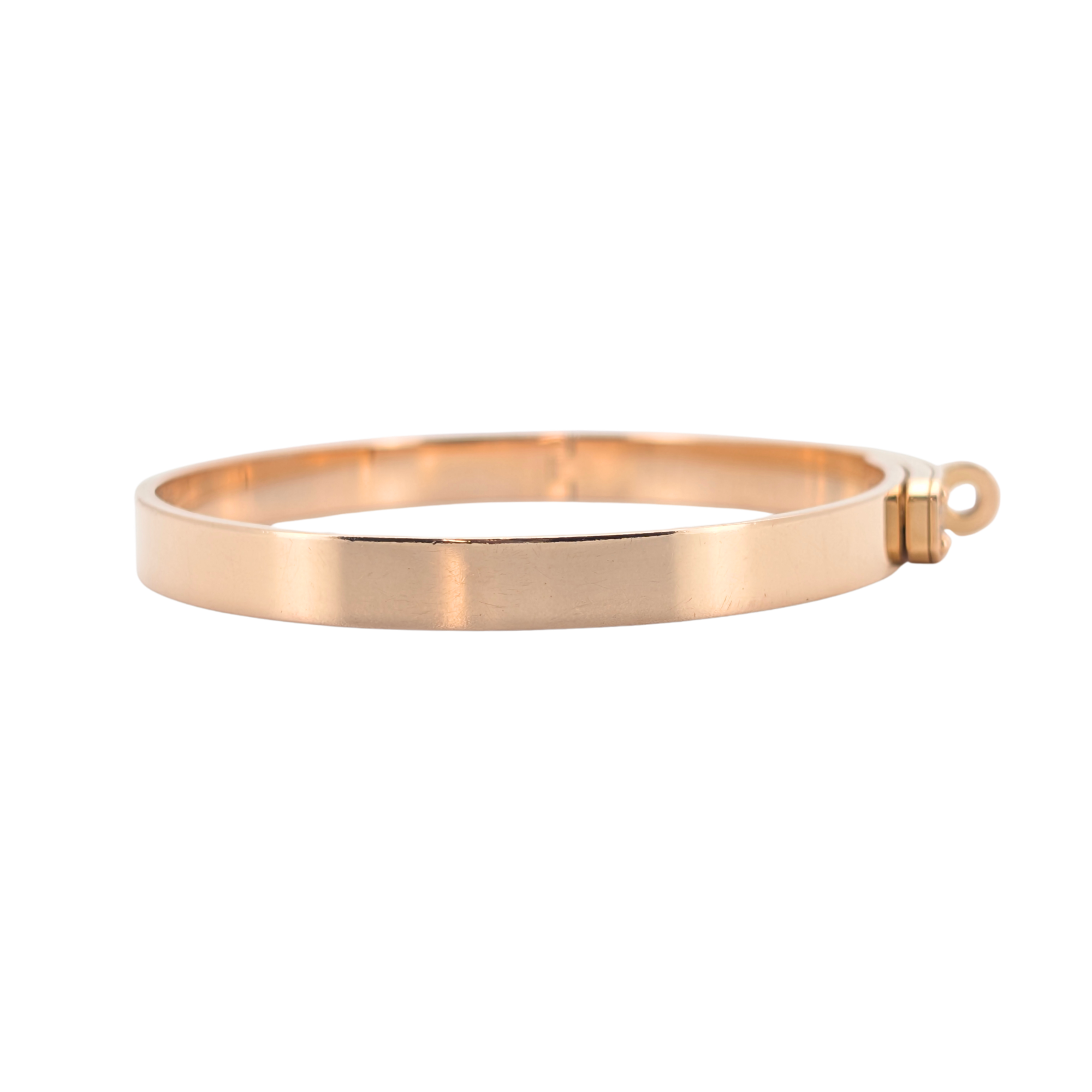 Hermes Kelly Diamond Bracelet Bangle Small LG In 18k Rose Gold