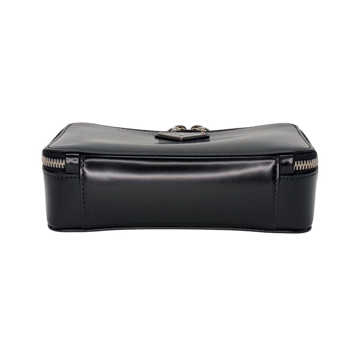Prada Brique Crossbody Bag Leather Black