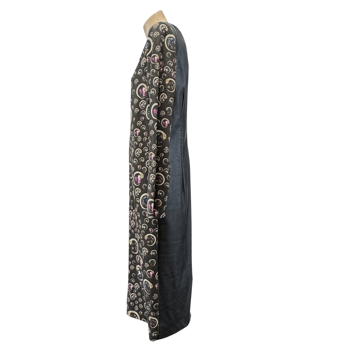 Roberto Cavalli Moon Phase Print Long Sleeve Midi Dress 38 - Lost Designer