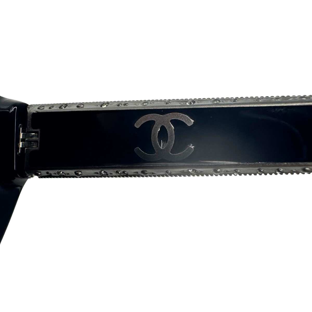 Chanel 5298-B c.501/S8 Black Cat-Eye Polarised Sunglasses
