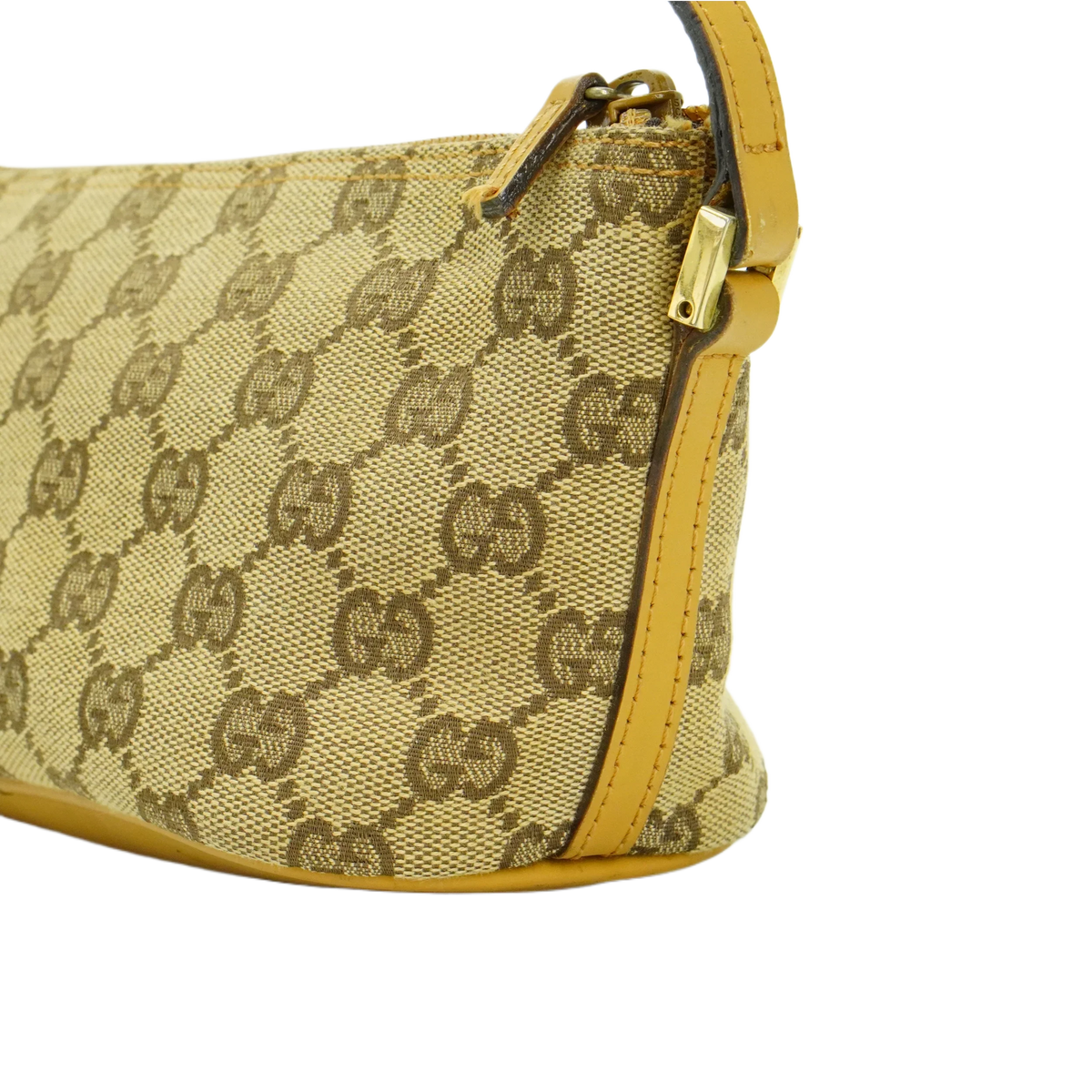 Gucci Beige GG Monogram Boat Pochette Bag - Lost Designer