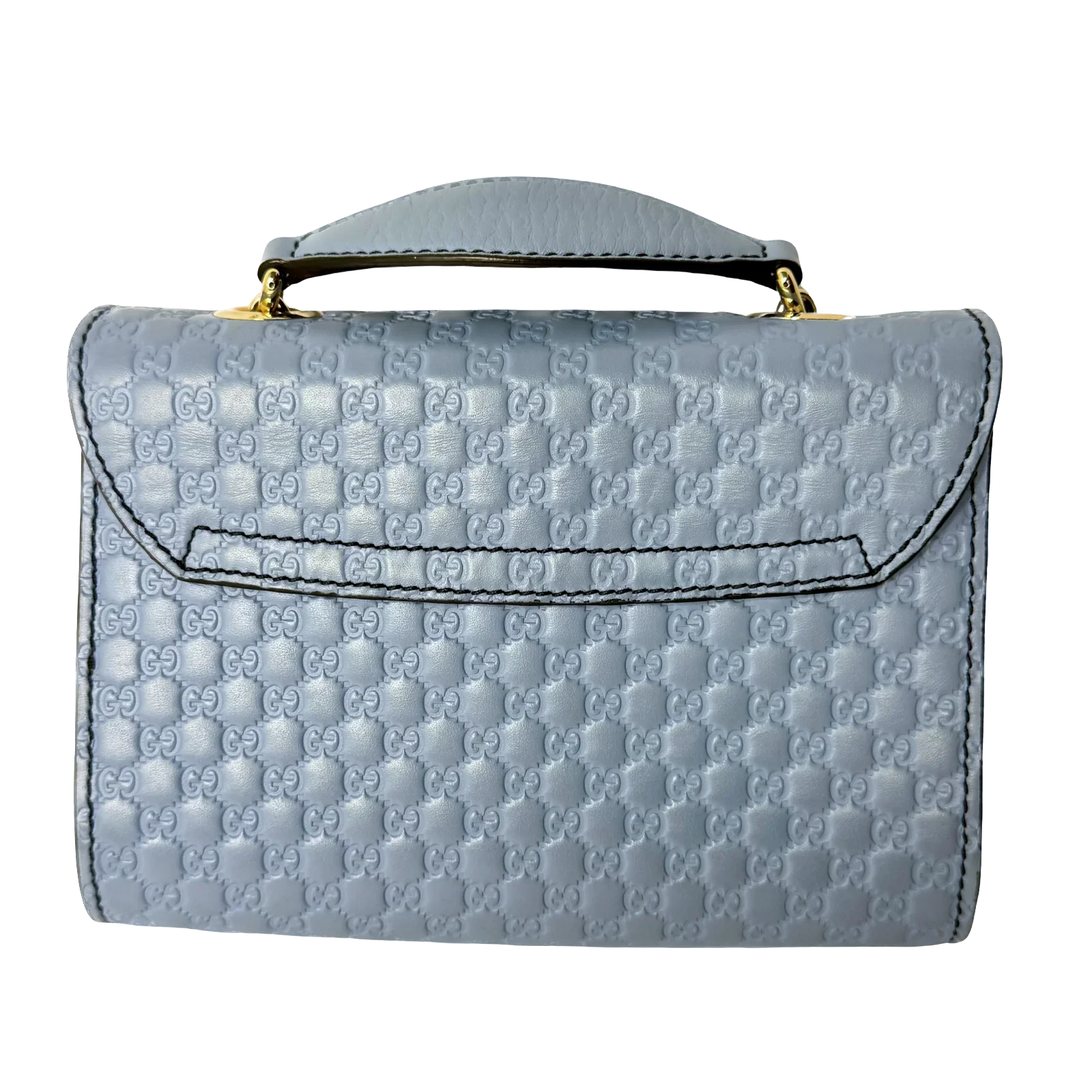 Gucci Microguccissima Mini Emily Chain Shoulder Bag – Light Blue - Lost Designer
