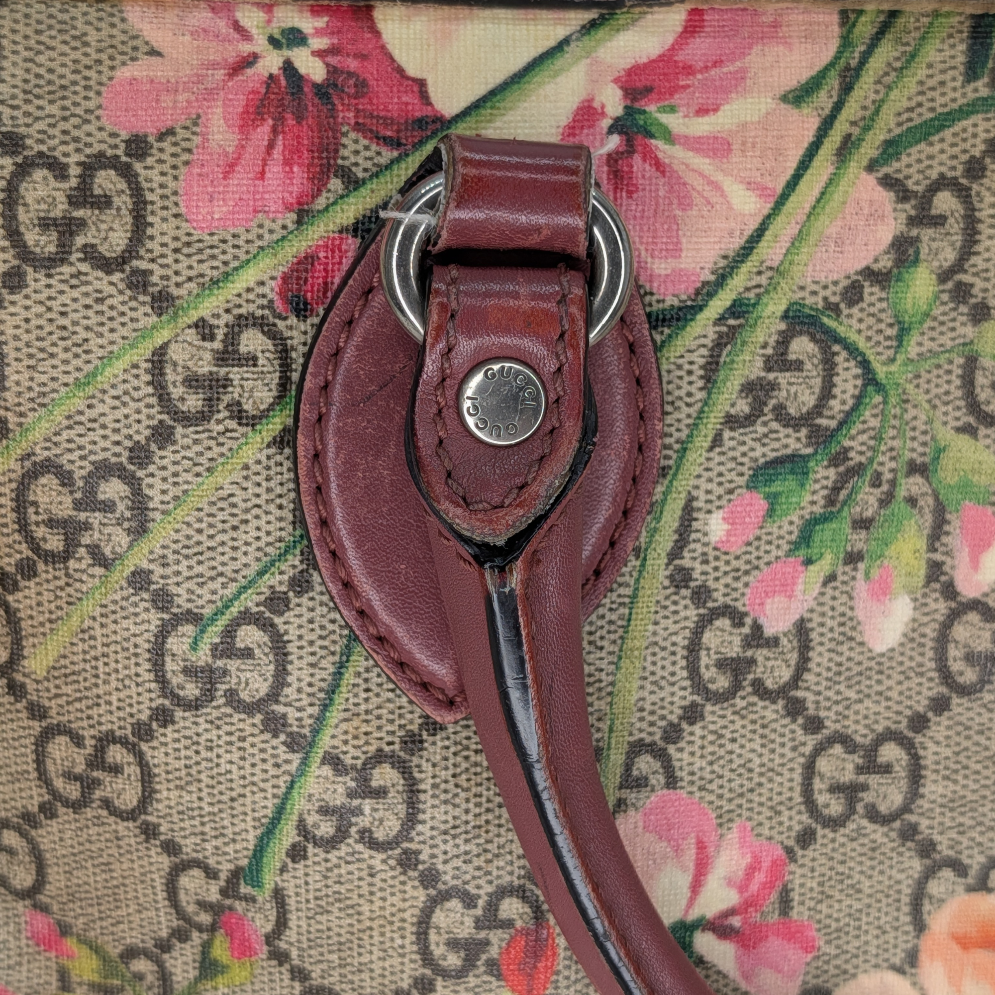 Gucci GG Supreme Blooms Boston Bag