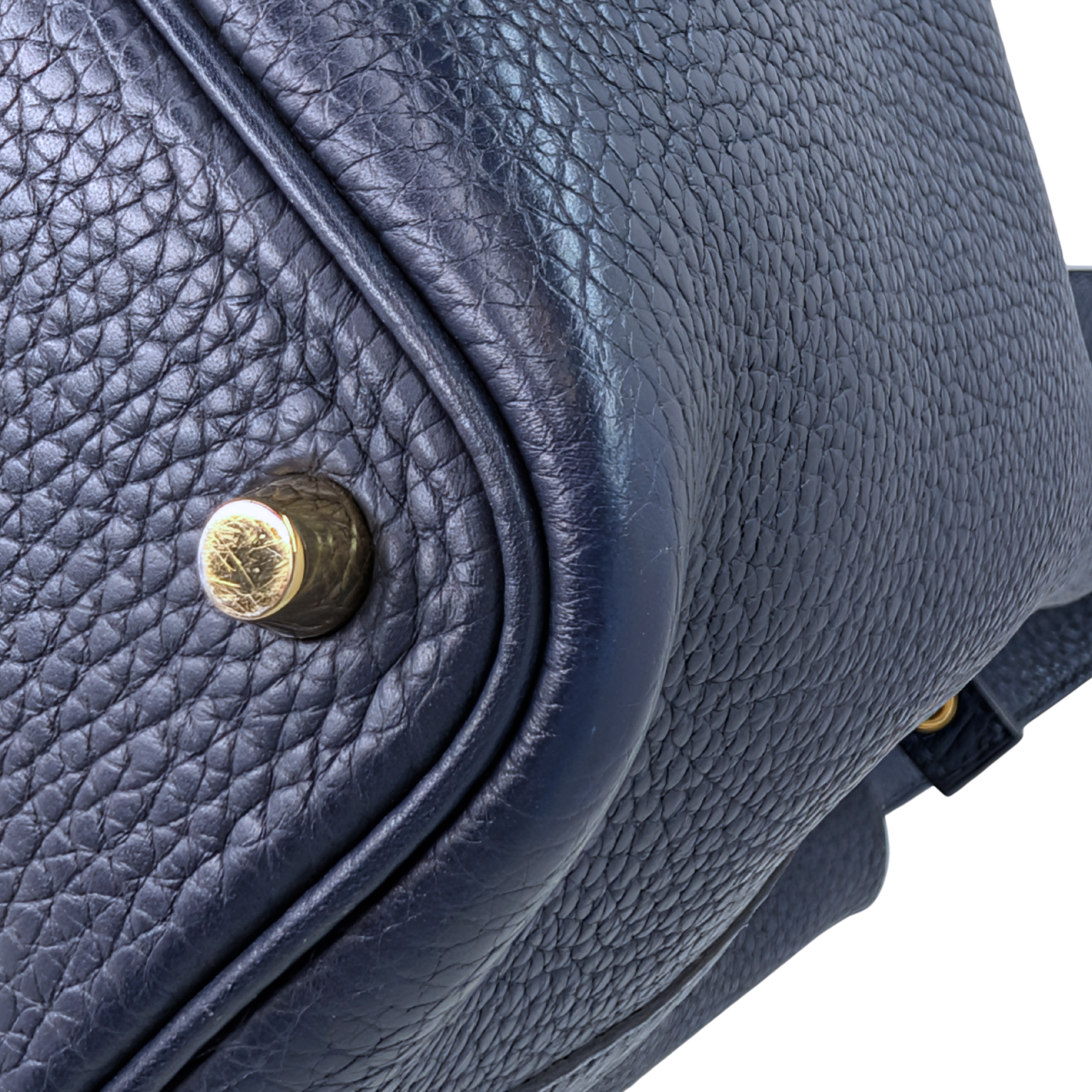 Hermes Picotin 18 Clemence Dark Blue GHW Stamp B