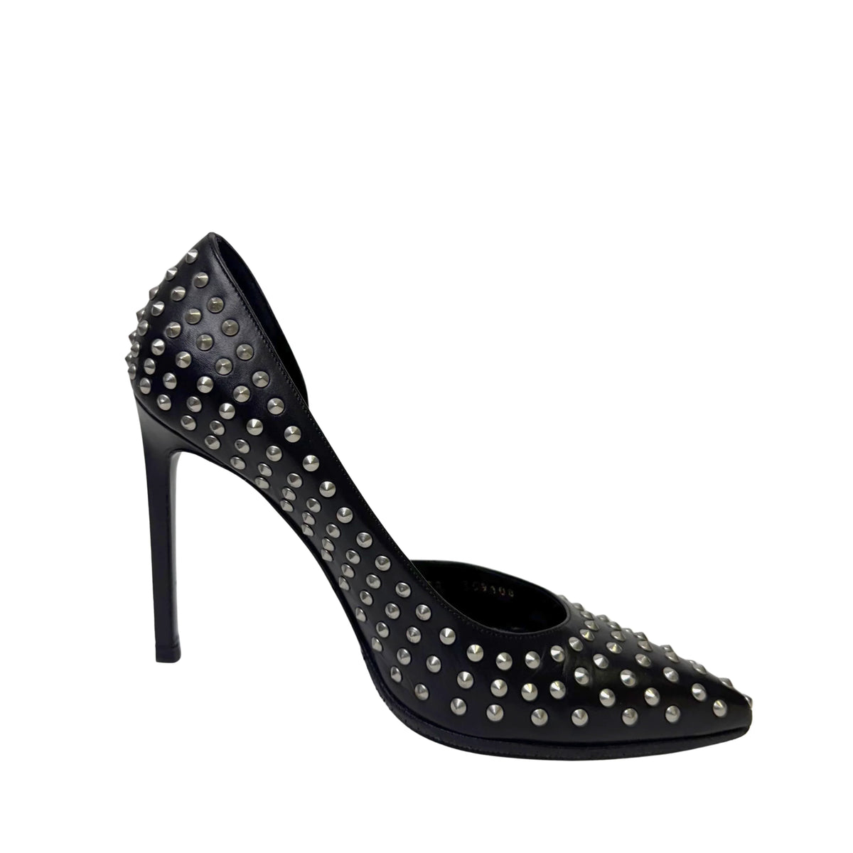 Saint Laurent Leather Printed Rock stud D'Orsay Pumps - Lost Designer